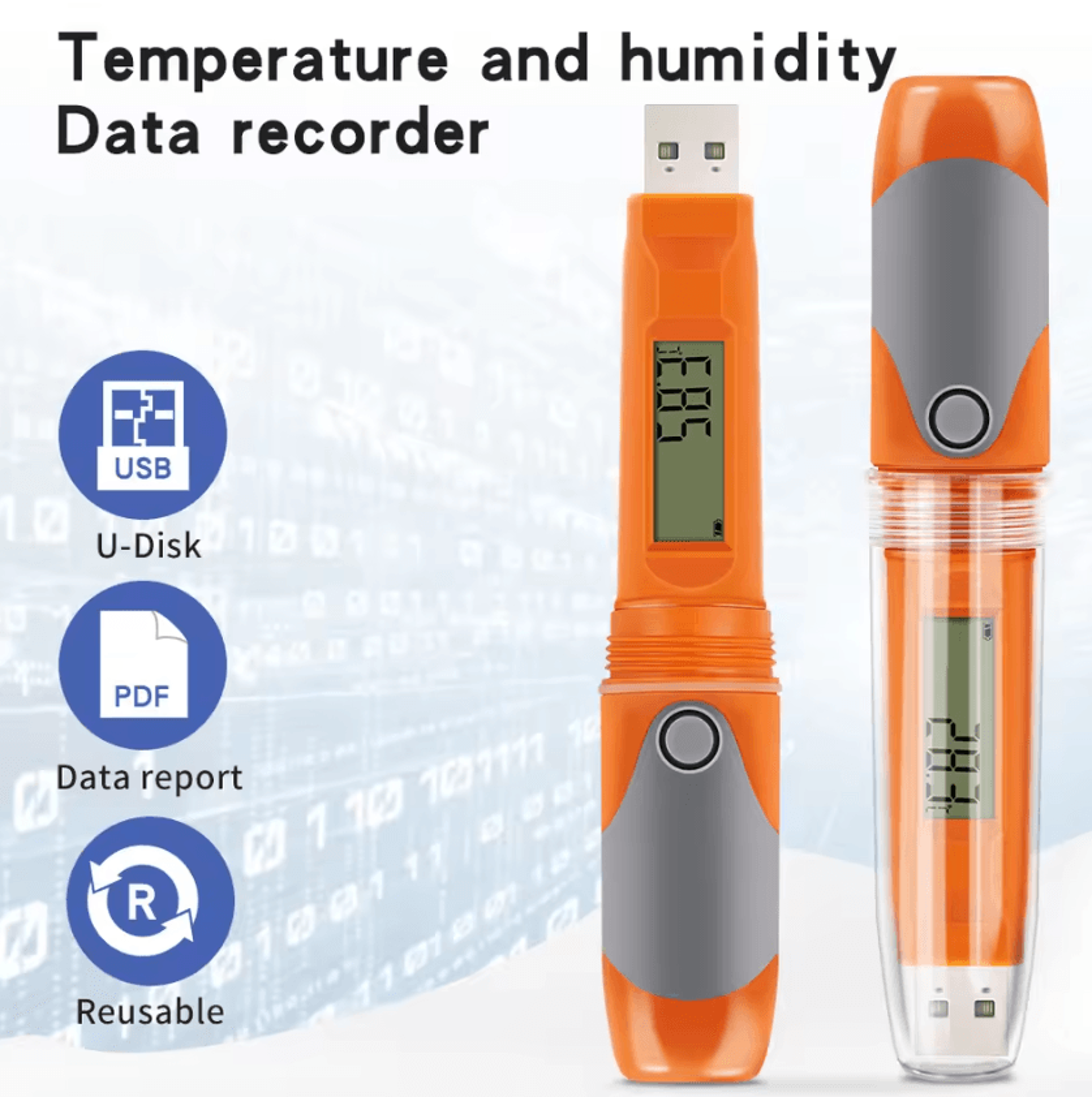 Elitech RC51H USB Temperature And Humidity Data Logger 0