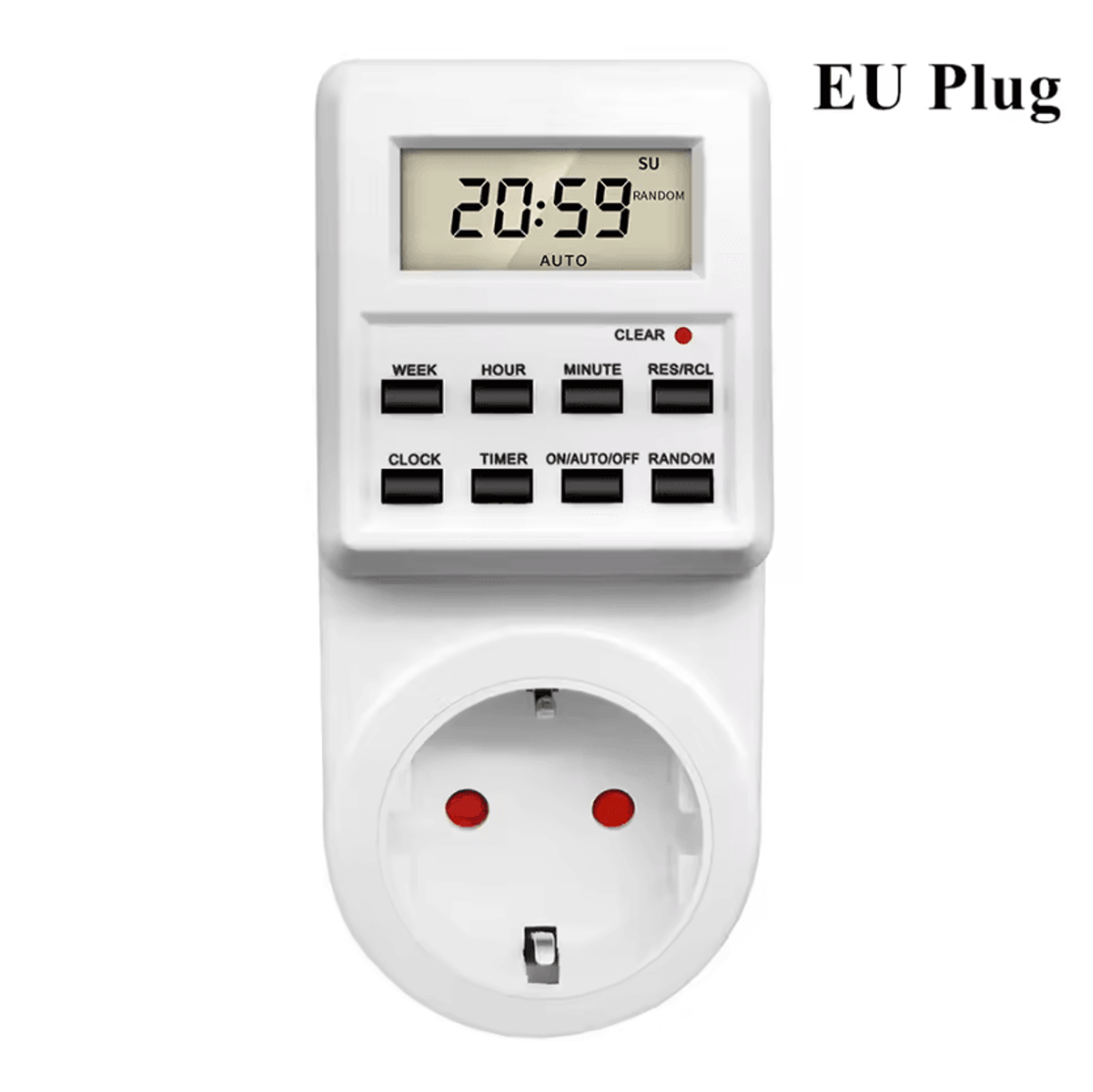 TM03 24 Hour Programmable Digital Timer Socket 6