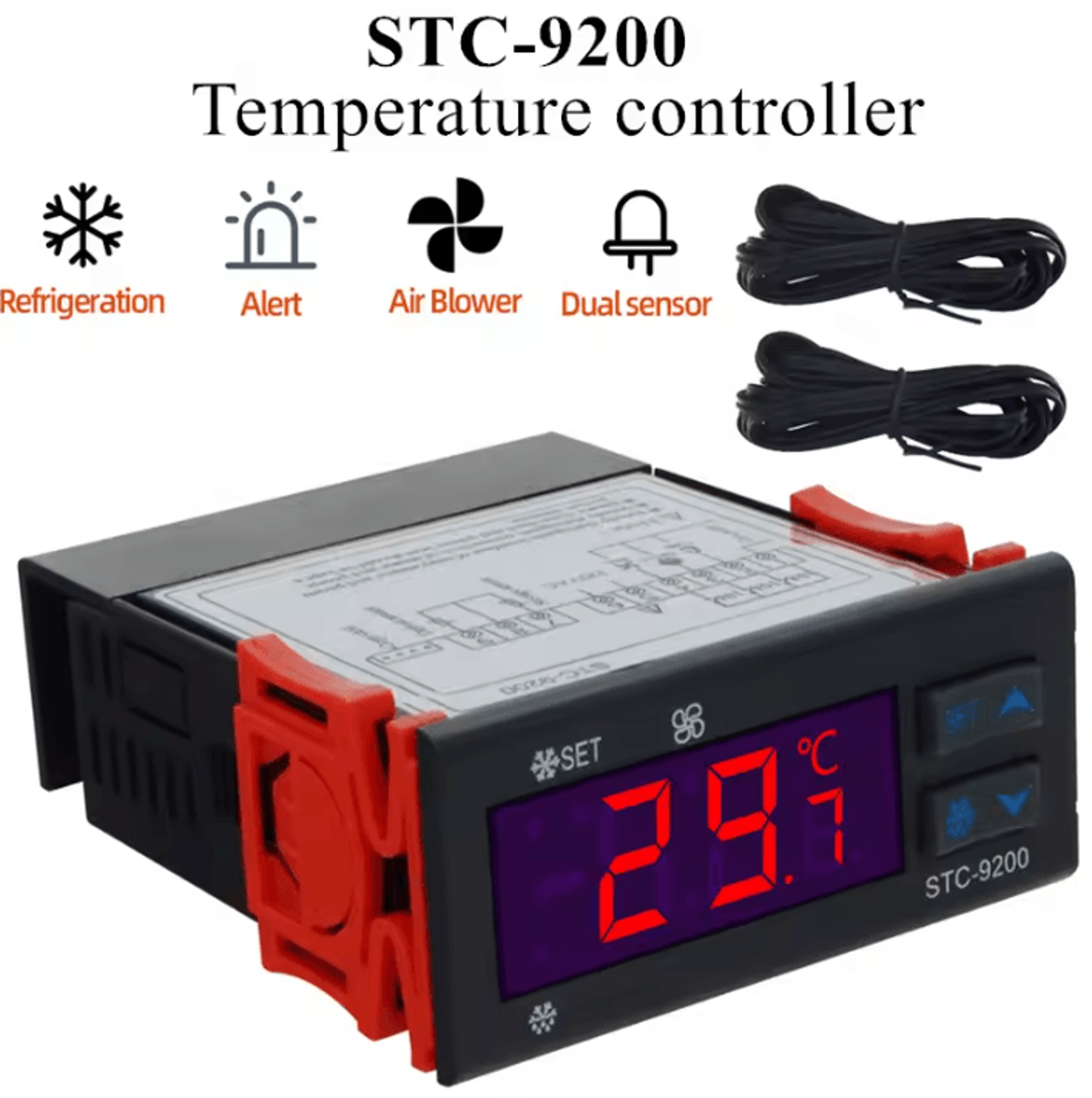 stc-9200 digital refrigeration temperature controller with defrost and fan control