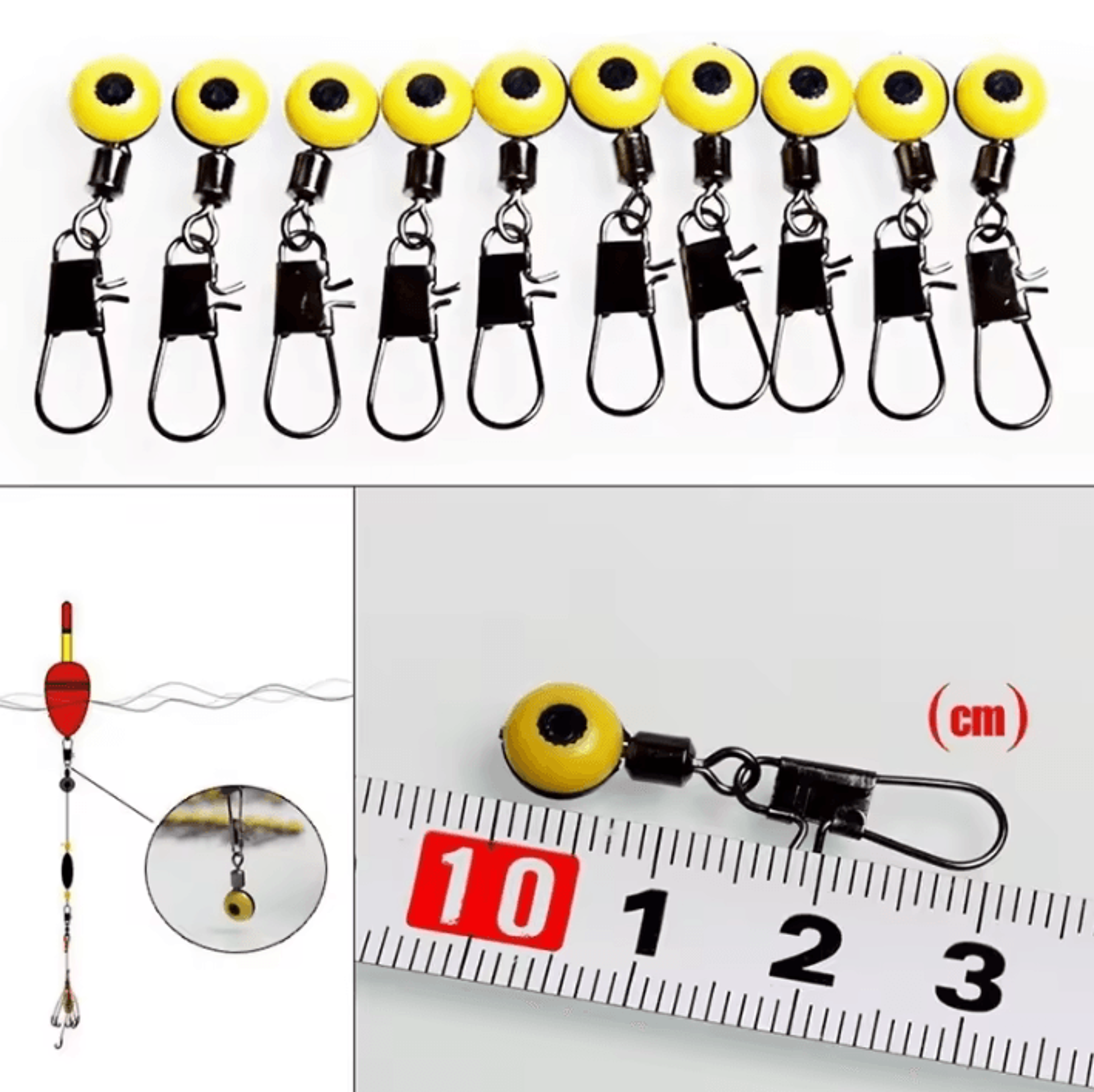 30 Piece Fishing Float Bobber Stop And Connector Set 4