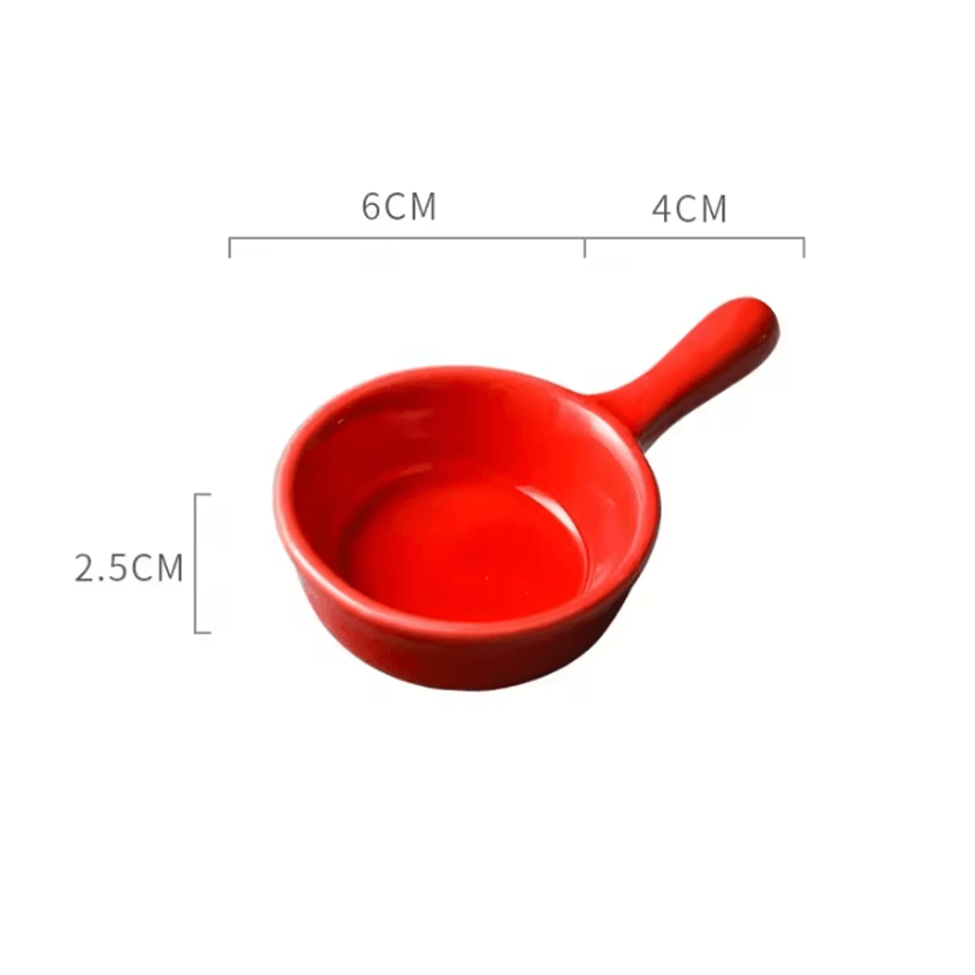 Japanese Style Mini Ceramic Dipping Dish With Handle 5