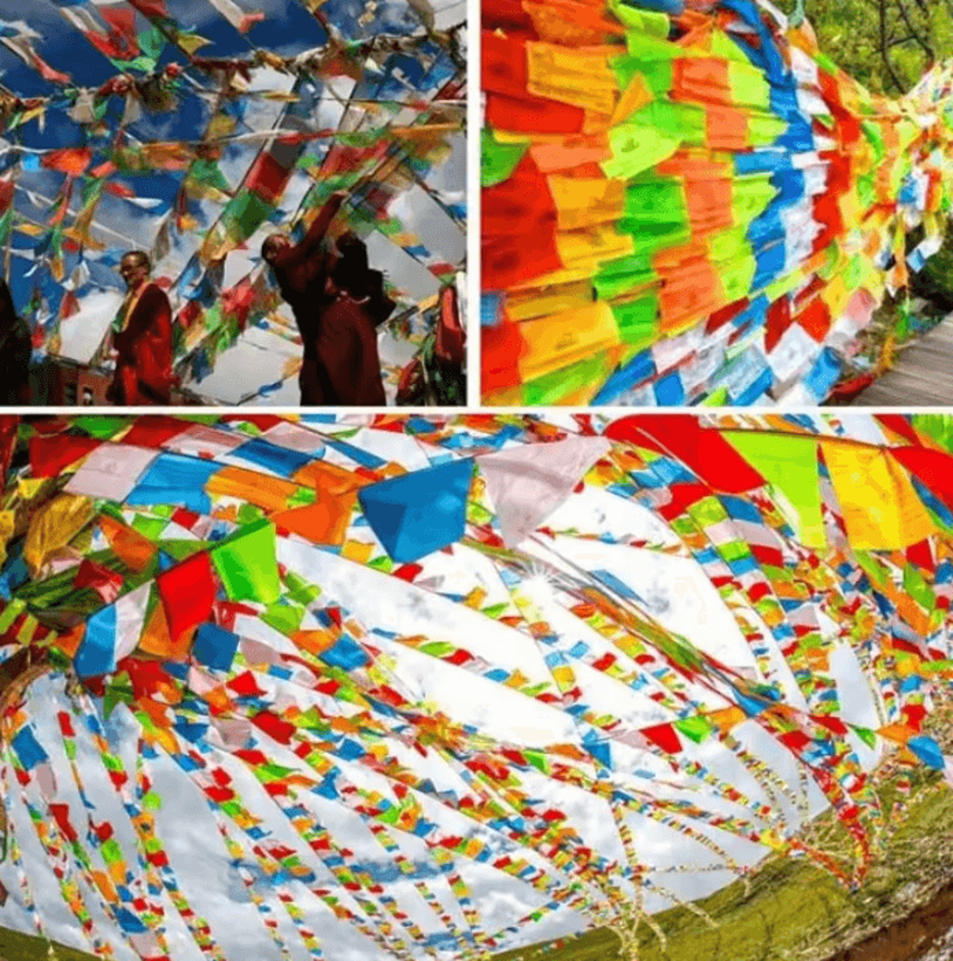 Tibetan Buddhist Lung Ta Prayer Flags 0