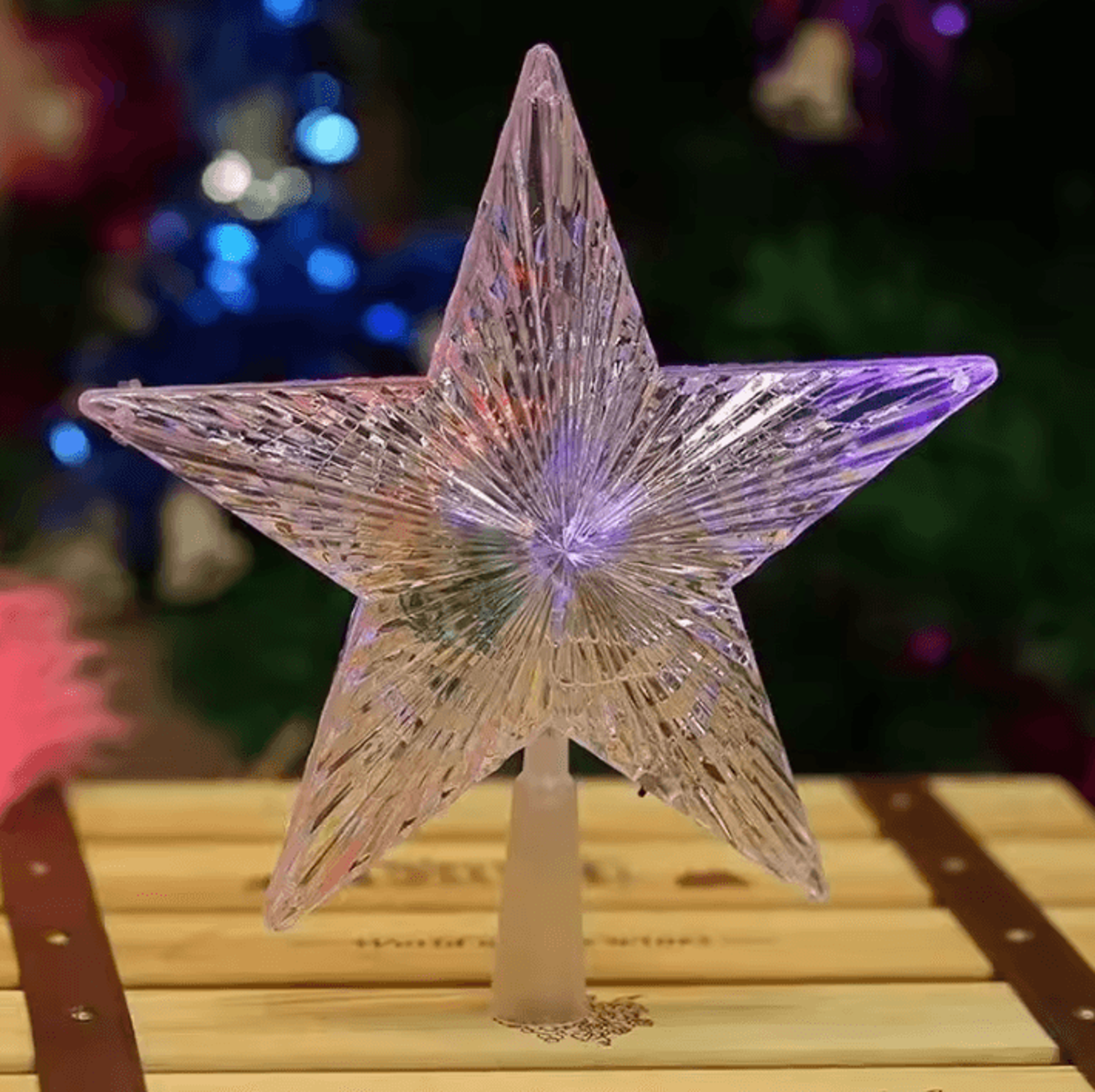 LED Acrylic Christmas Tree Top Star Light 5
