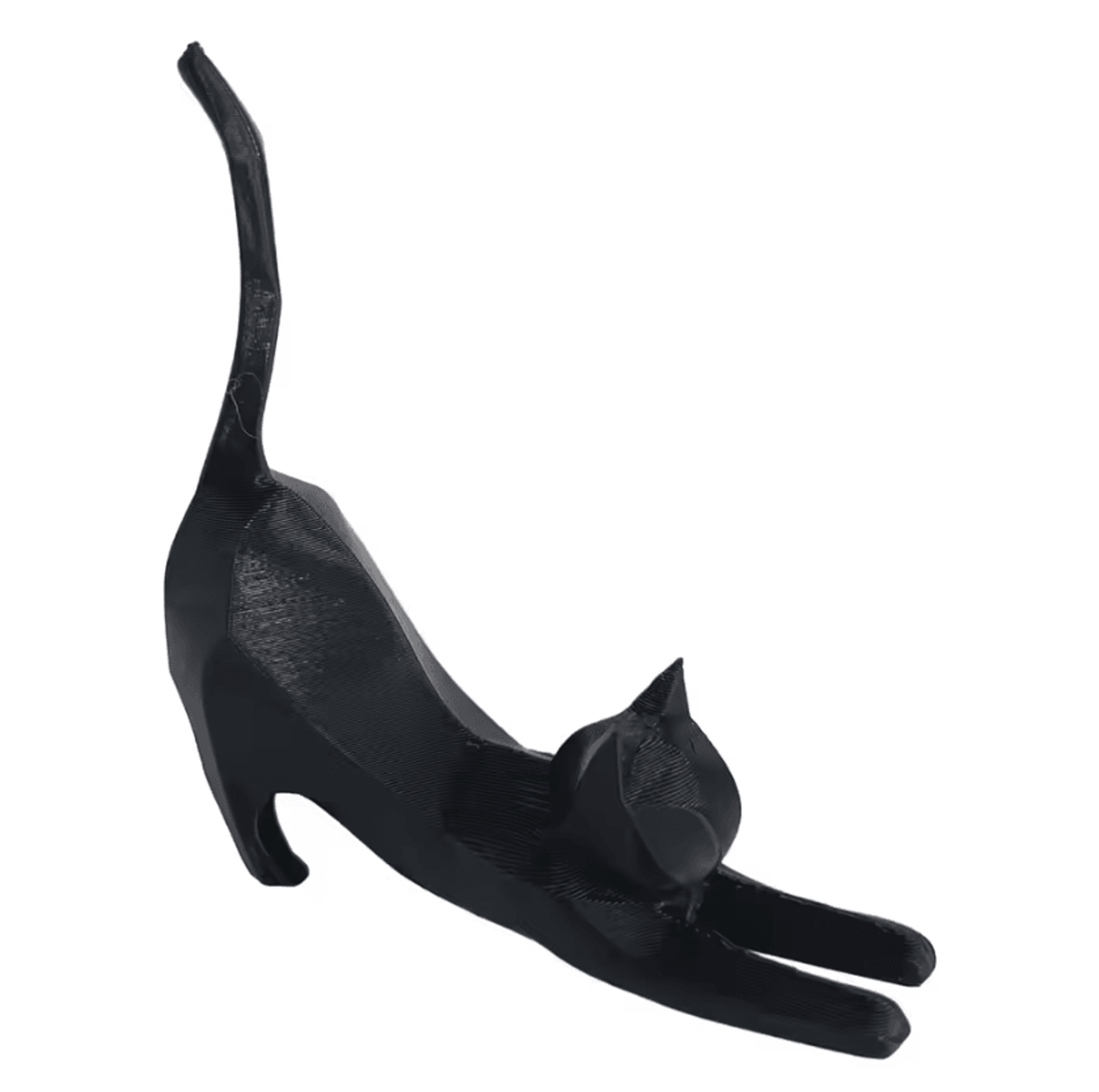 Tiny Stretching Cat Miniature Sculpture 5