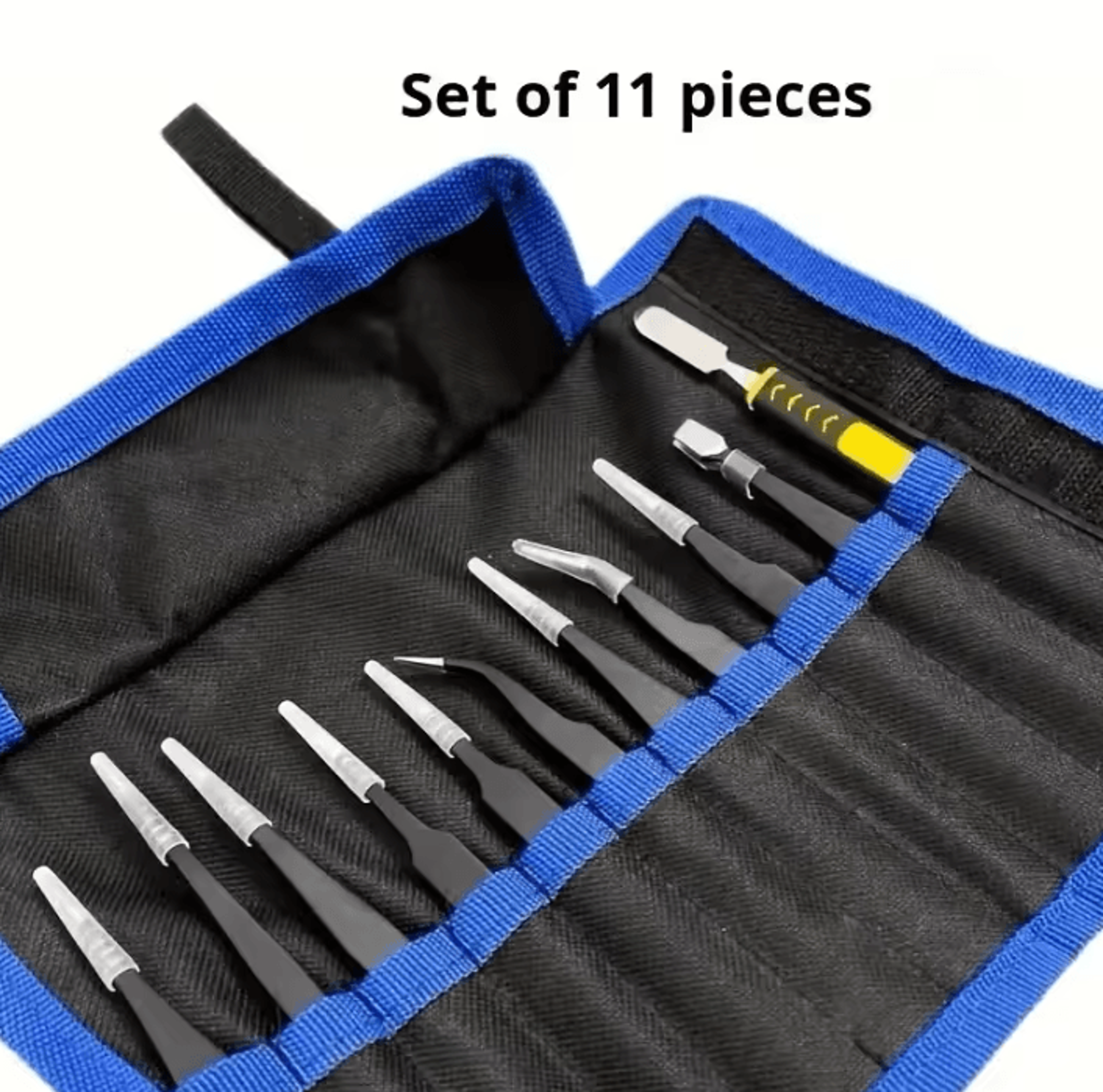 10 Piece ESD Precision Anti Static Tweezers Set For Electronics Repair 5