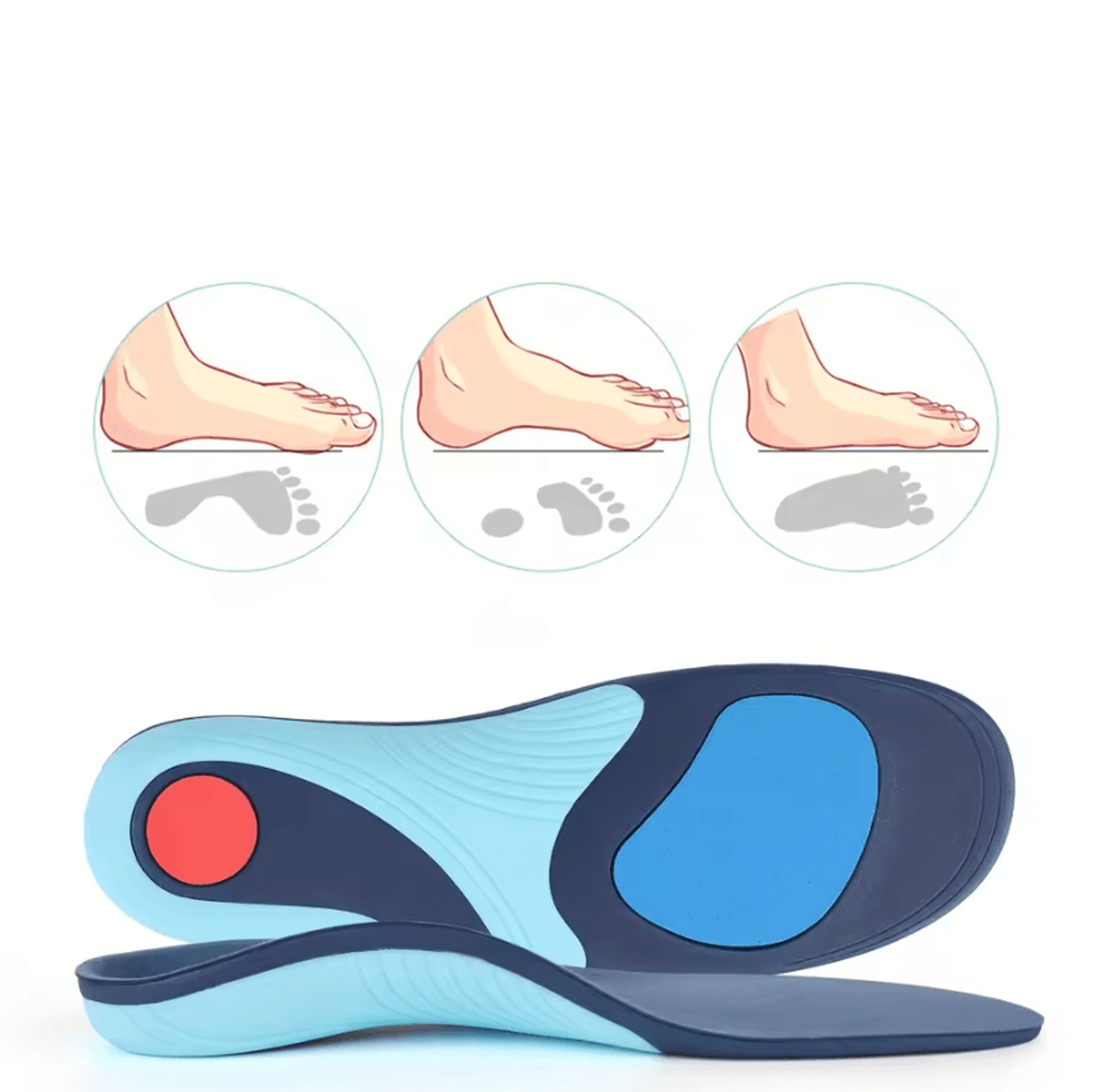 Breathable Arch Support Sports Insoles For Men And Women 2