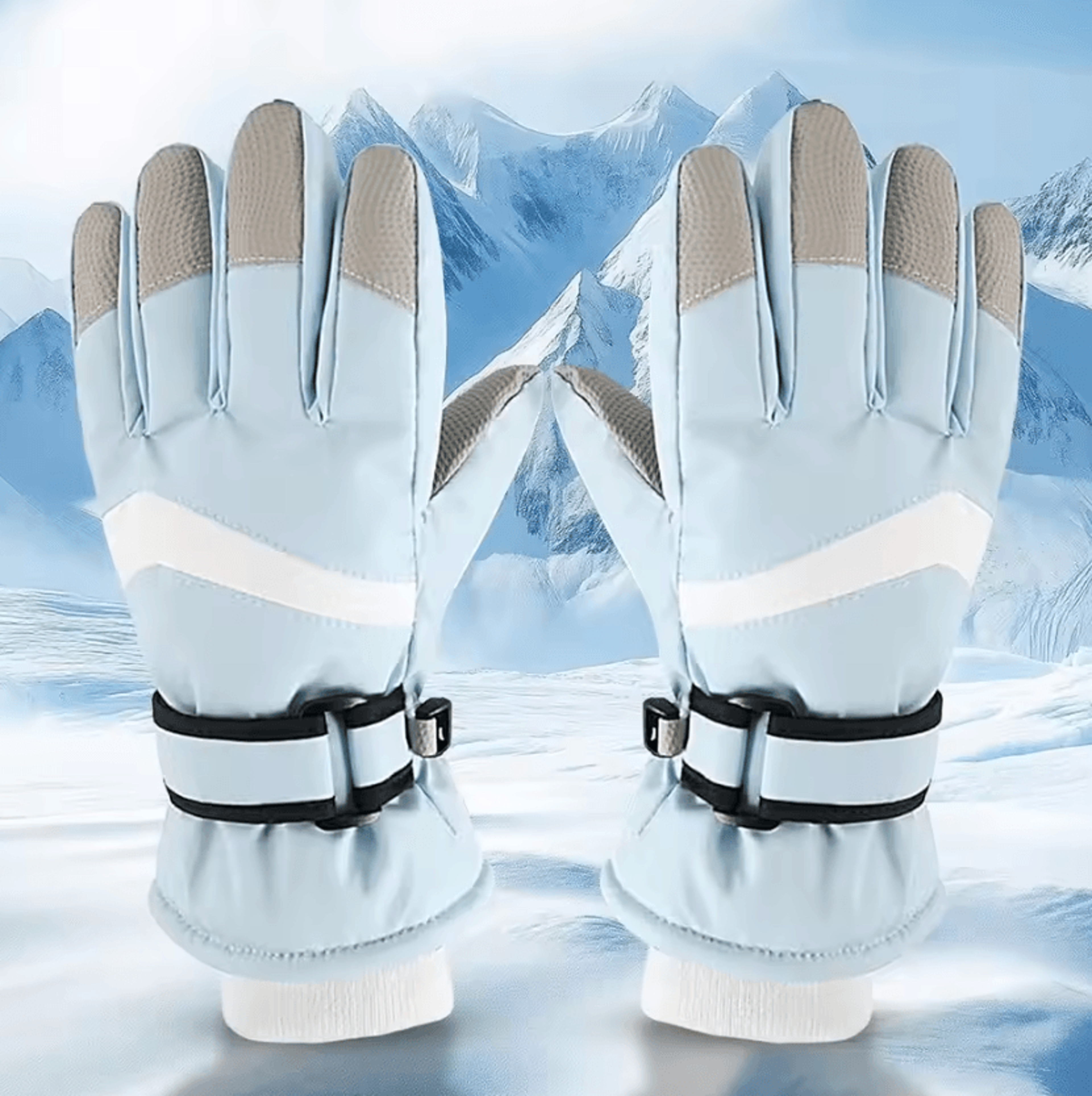 Kids Warm Windproof Winter Ski Gloves For Boys And Girls 4