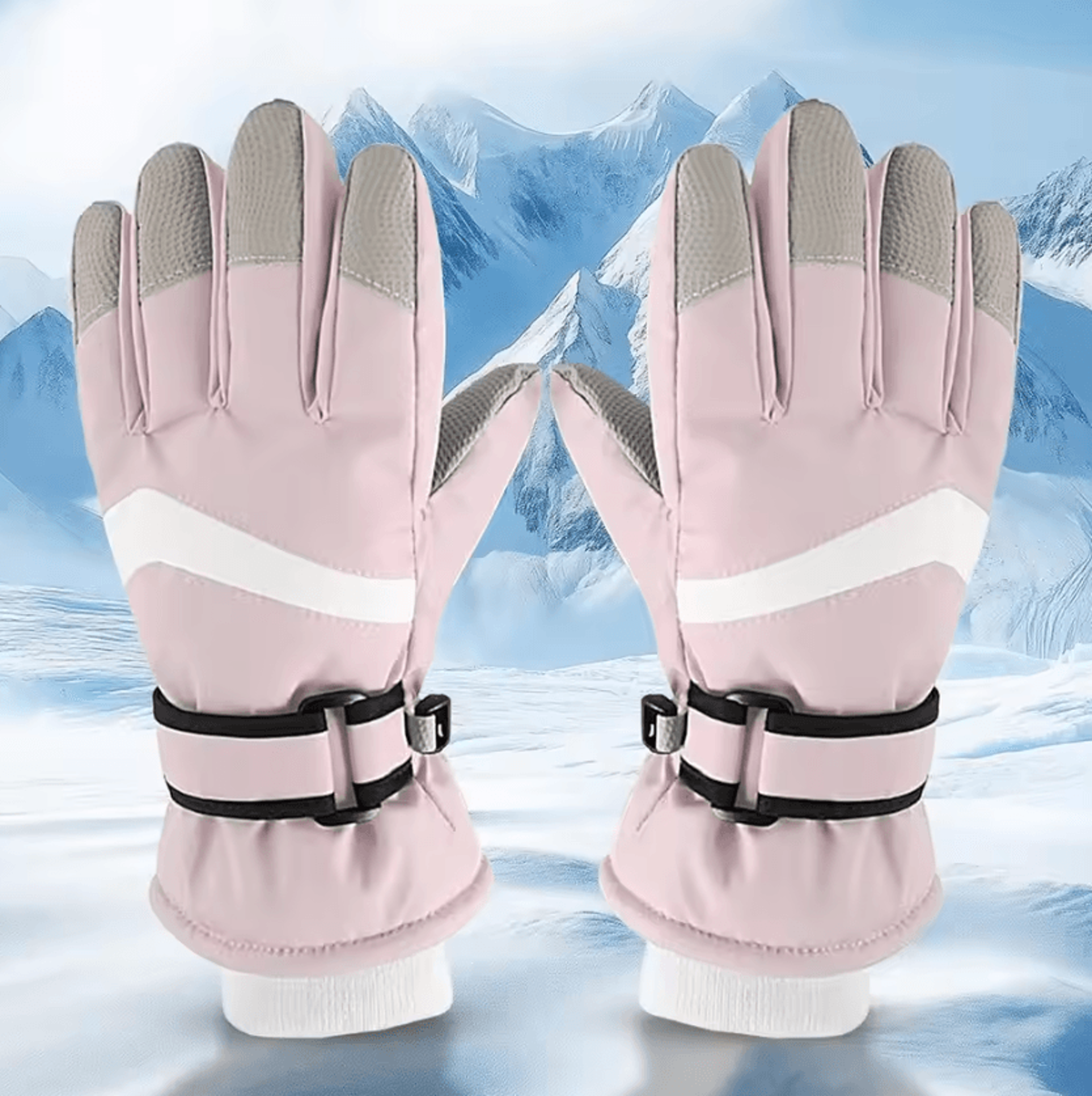 Kids Warm Windproof Winter Ski Gloves For Boys And Girls 5