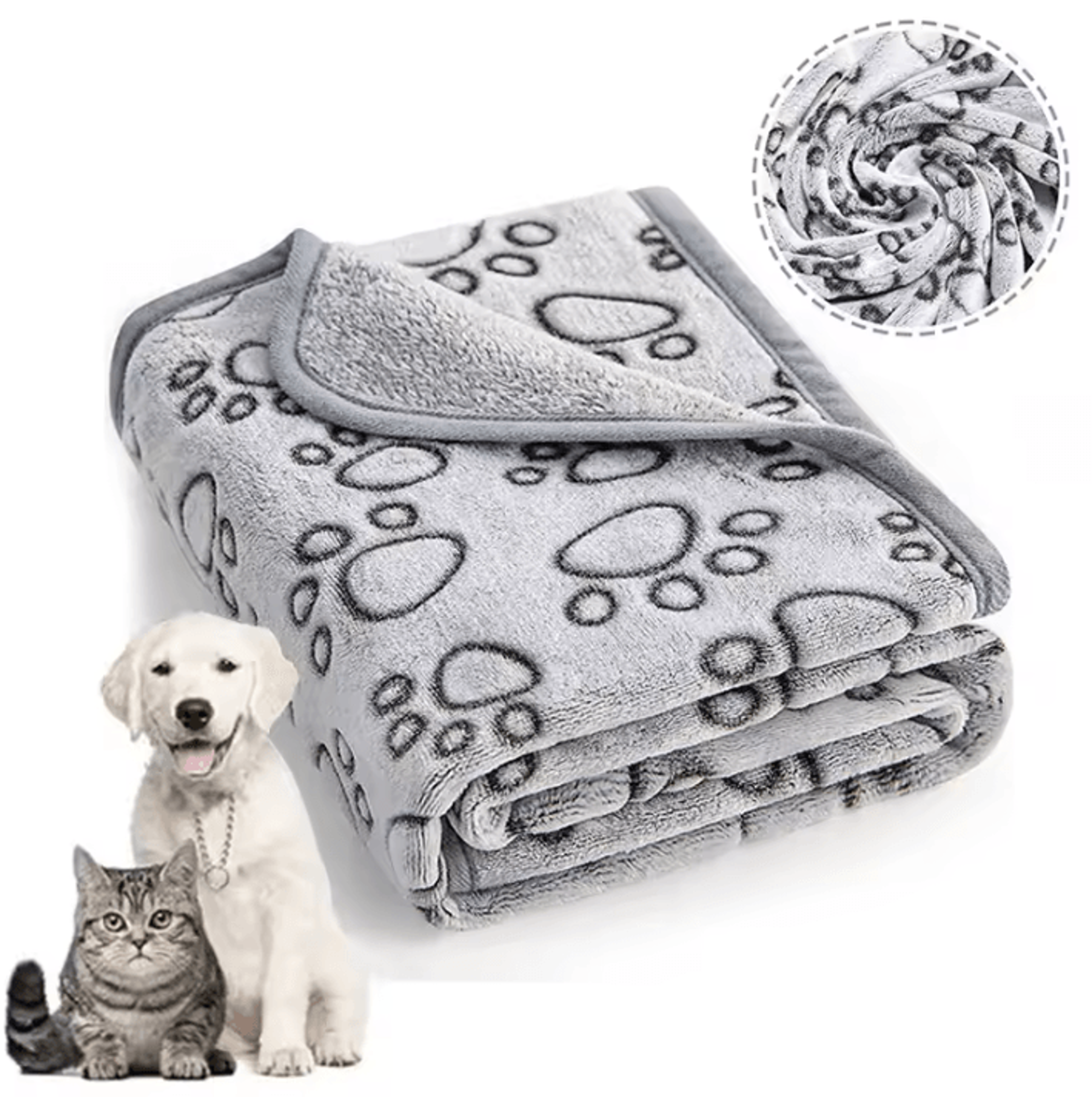 Soft Fluffy Cartoon Pet Blanket For Cats And Dogs 1