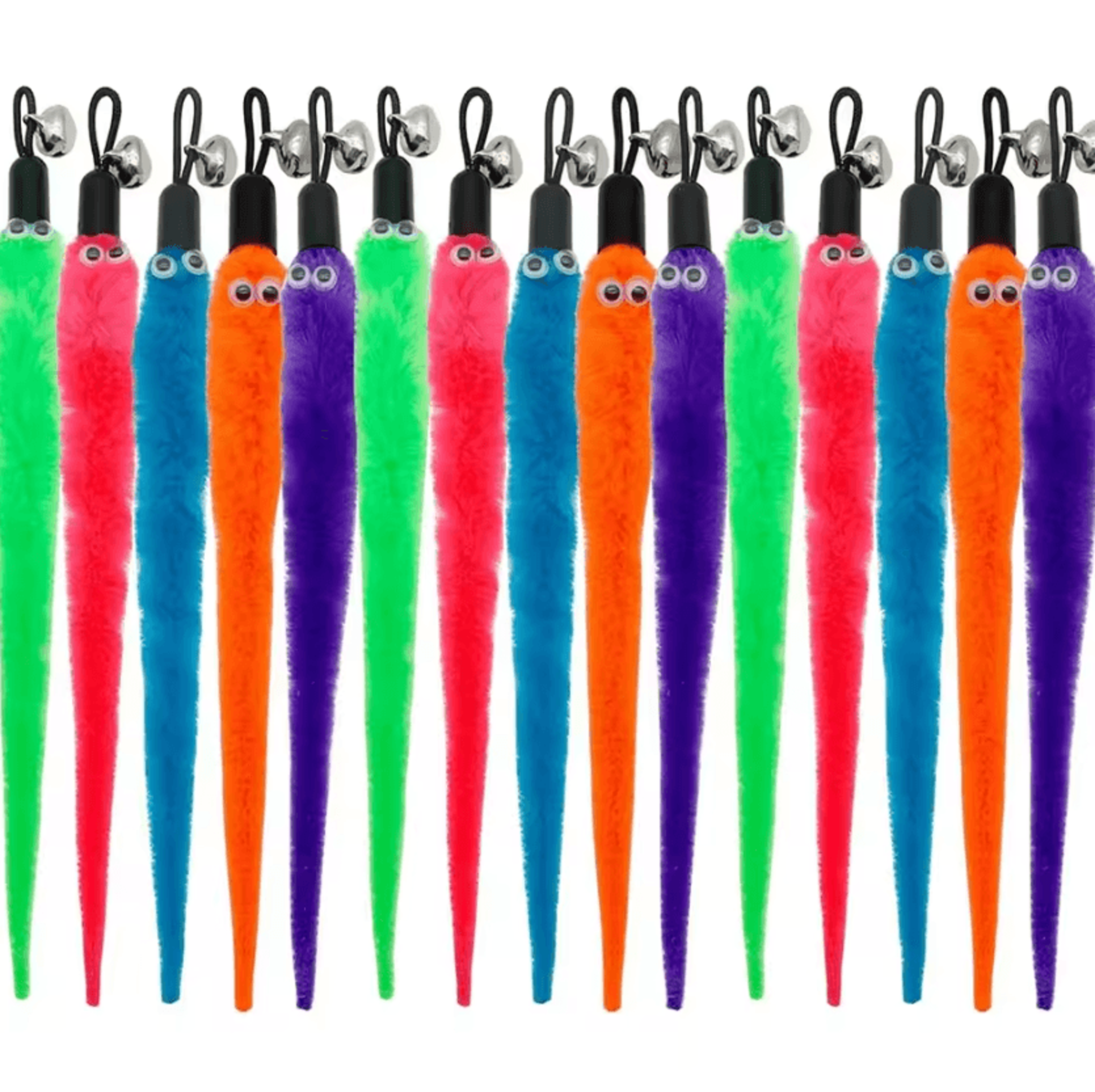 Goneko Worm Cat Wand Refills Interactive Replacement Cat Toy Attachments 0