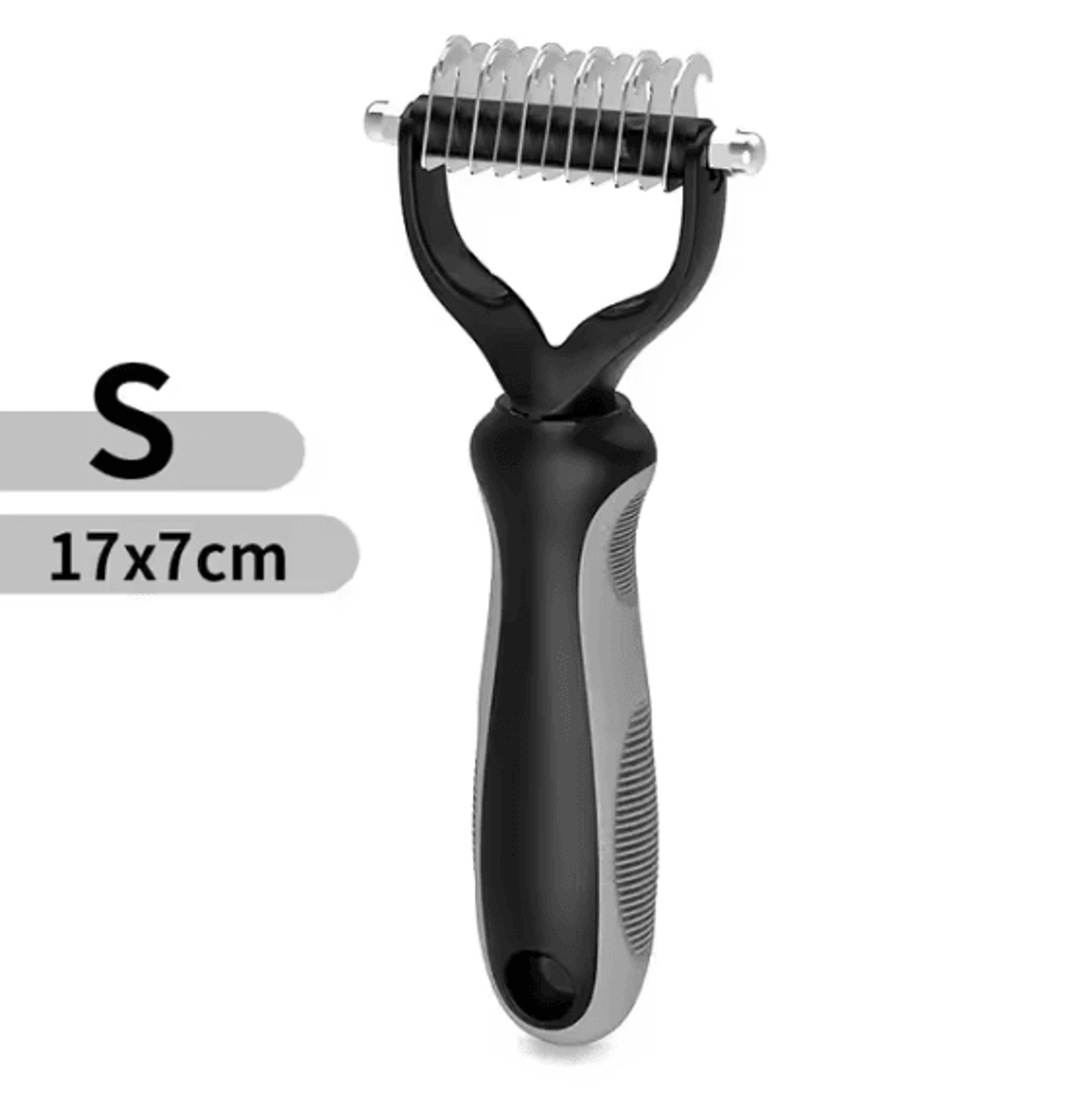 Professional DoubleSided Pet Deshedding Brush And Dematting Comb 14