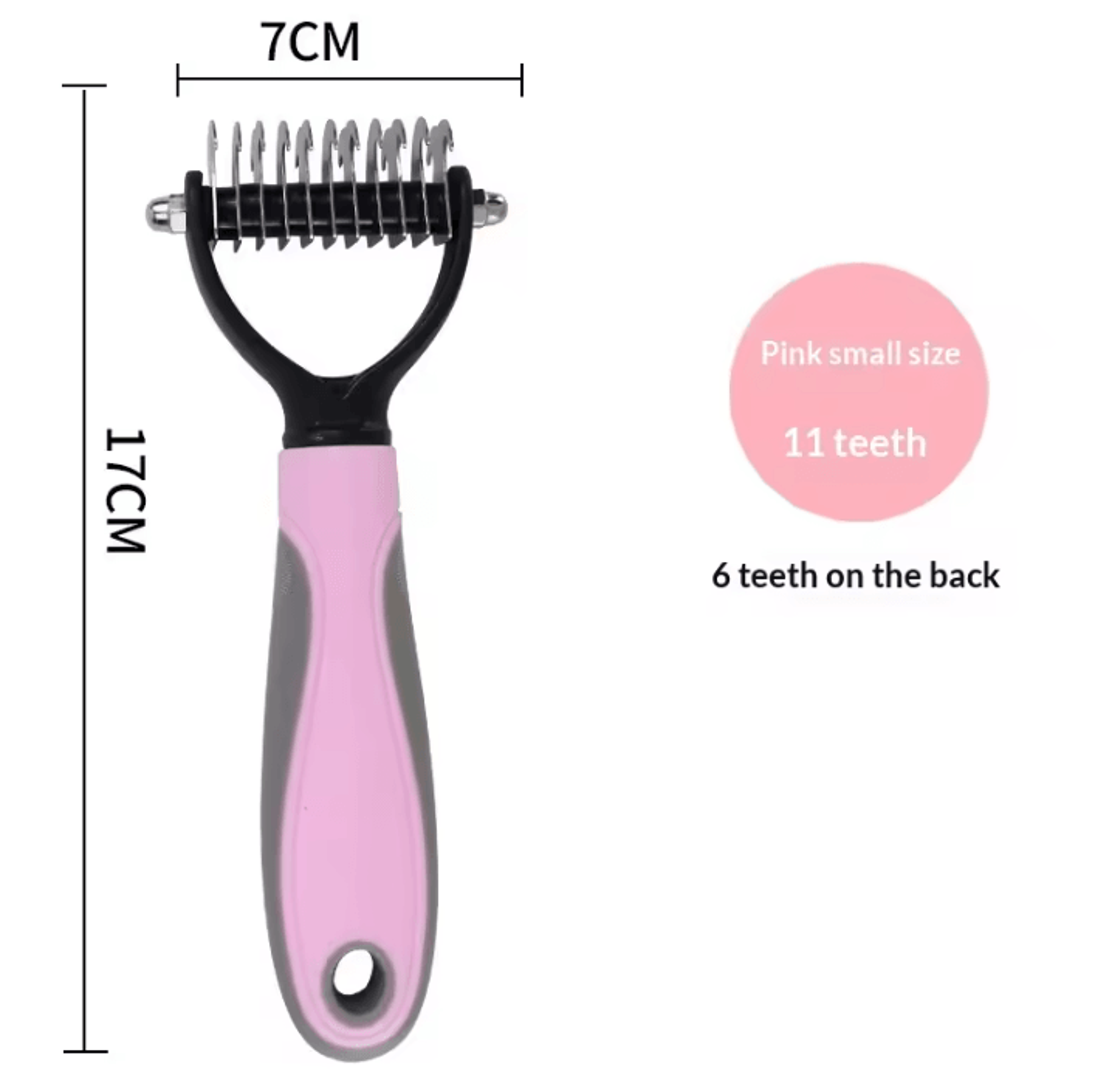 Professional DoubleSided Pet Deshedding Brush And Dematting Comb 13