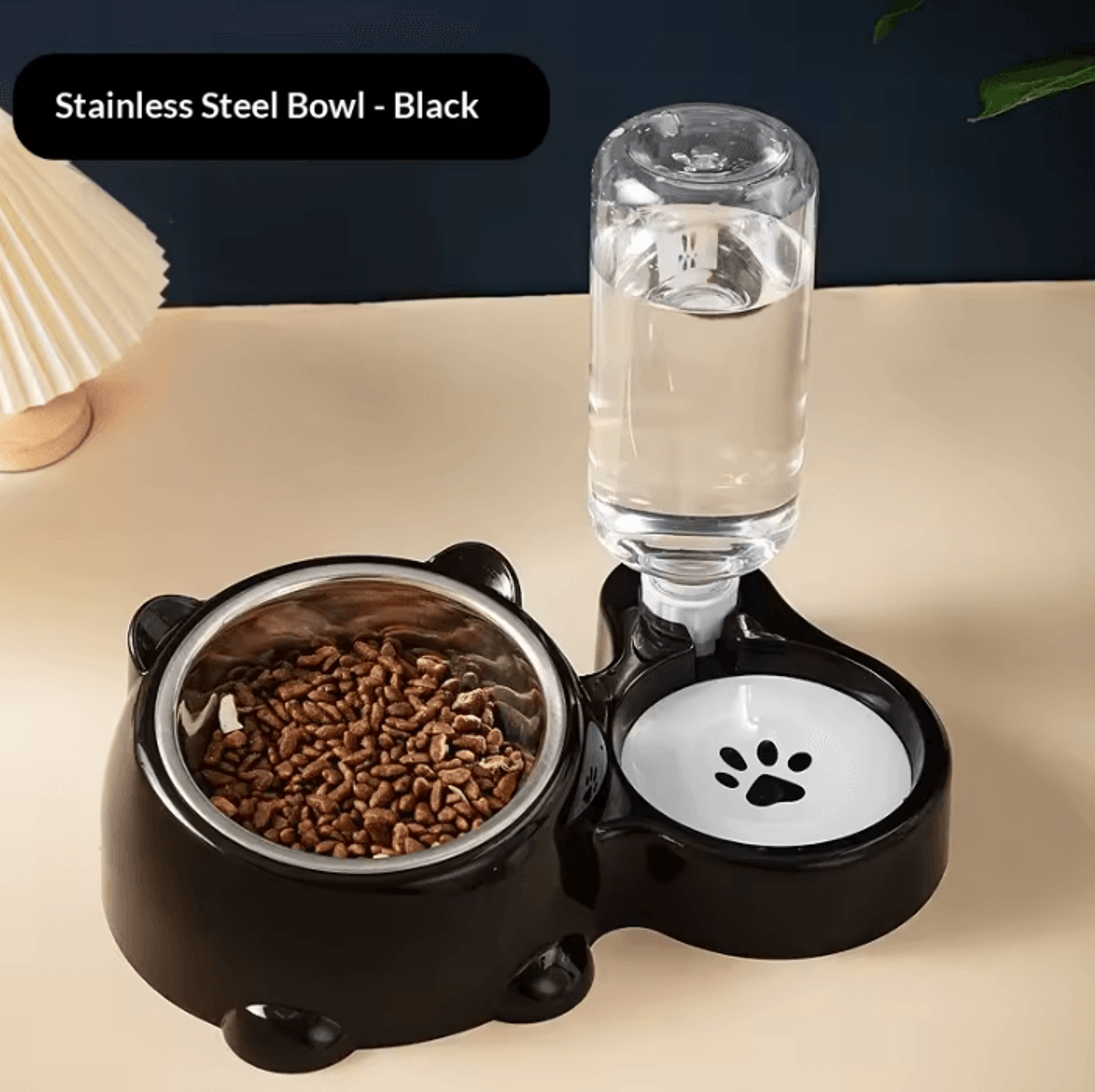 3 In 1 AntiTip Cat Feeder With Automatic Water Dispenser 6