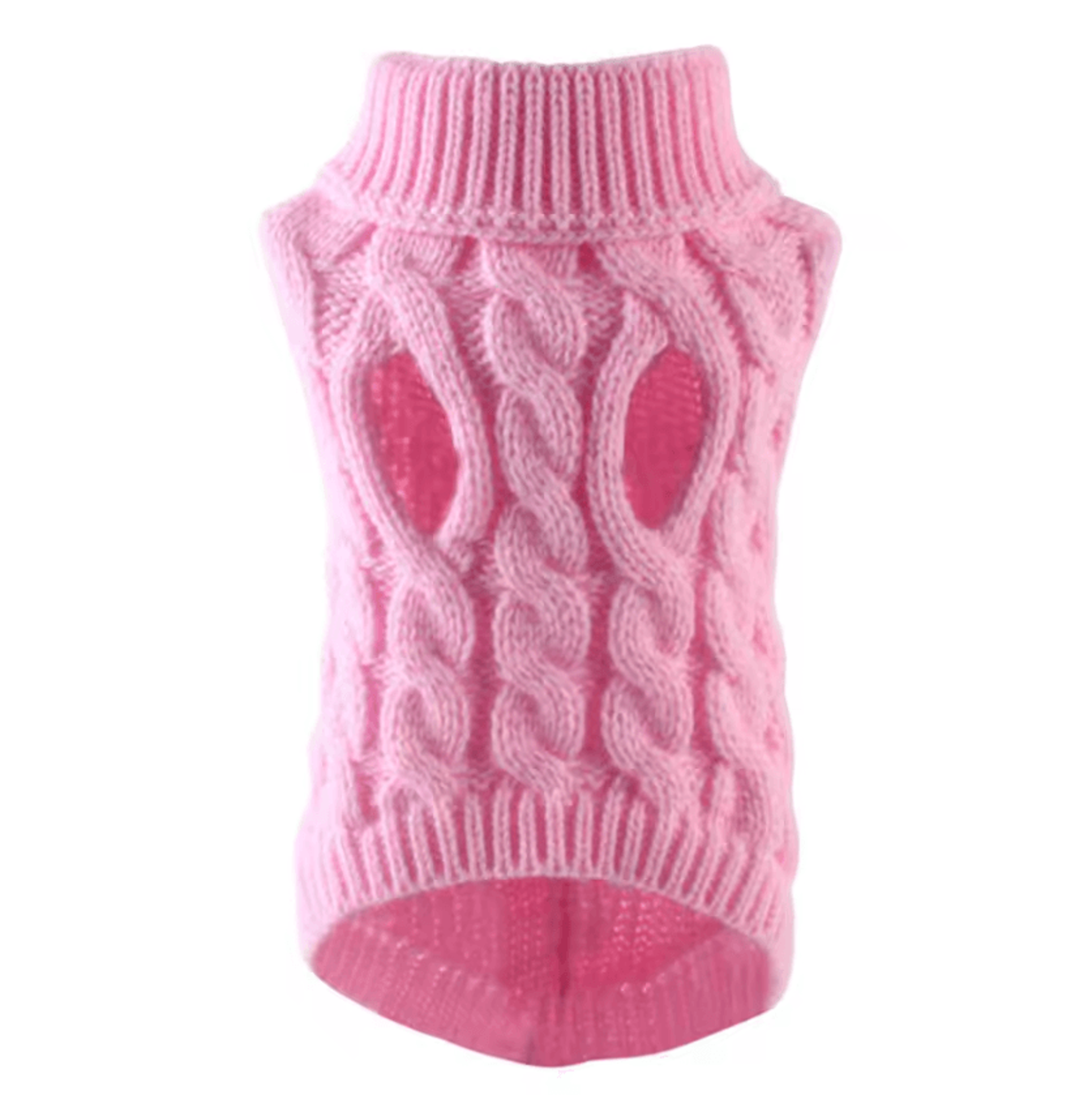 Warm Cable Knit Dog Sweater For Small Dogs 5