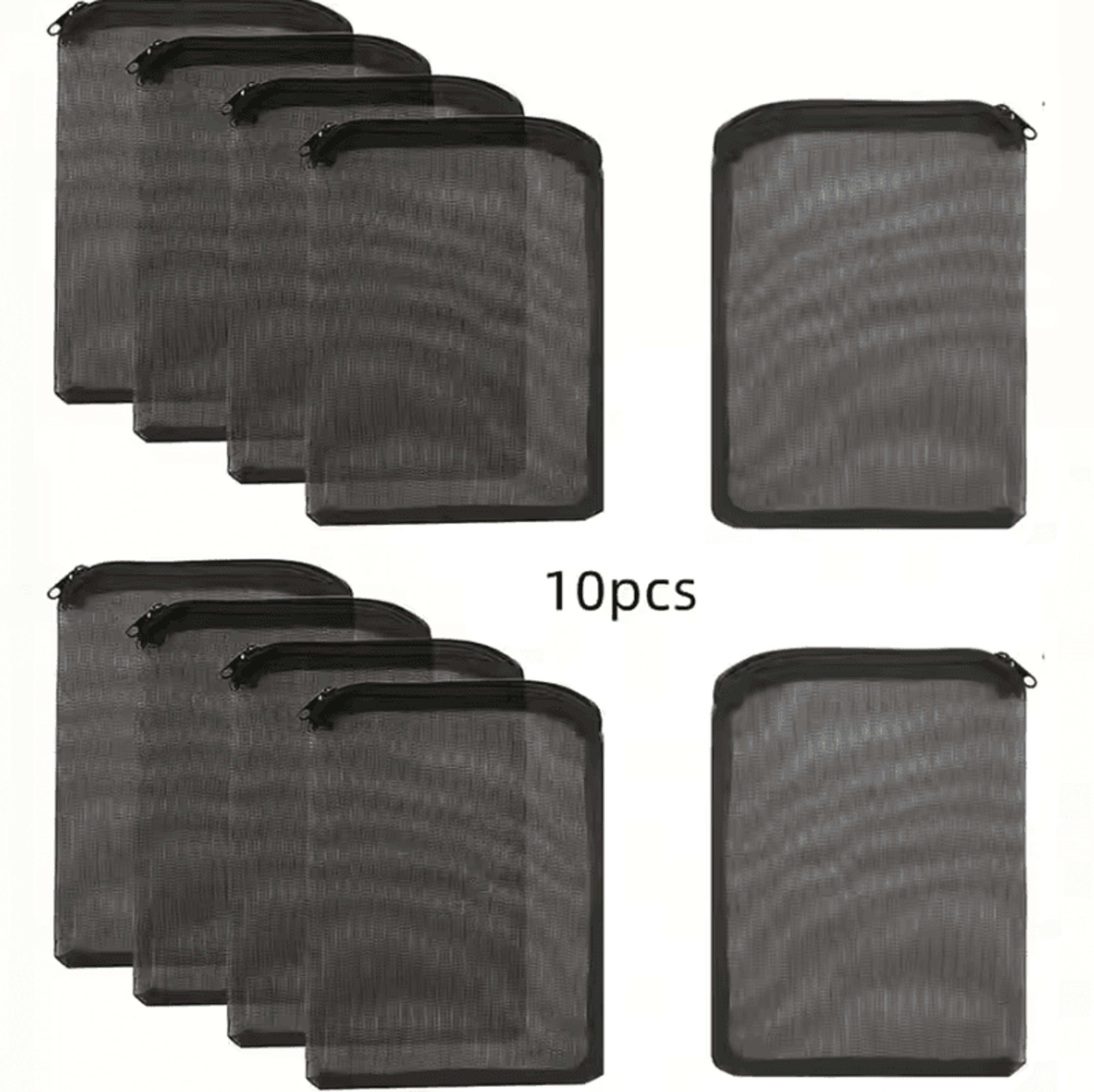 10Pcs Zippered Aquarium Filter Media Bags Fine Mesh Fish Tank Bags 5