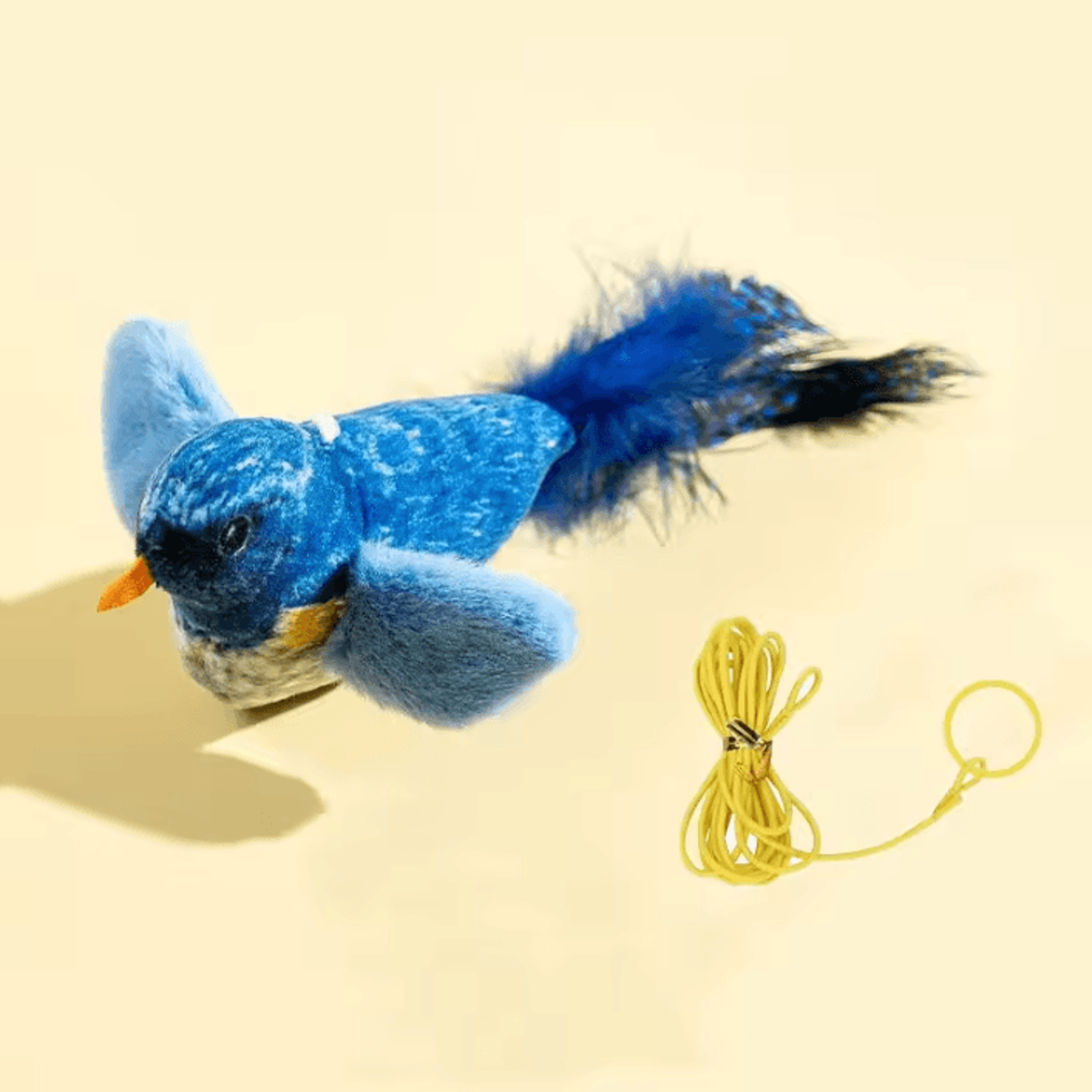 Interactive Chirping Bird Cat Toy With Plush Hunting Design 3