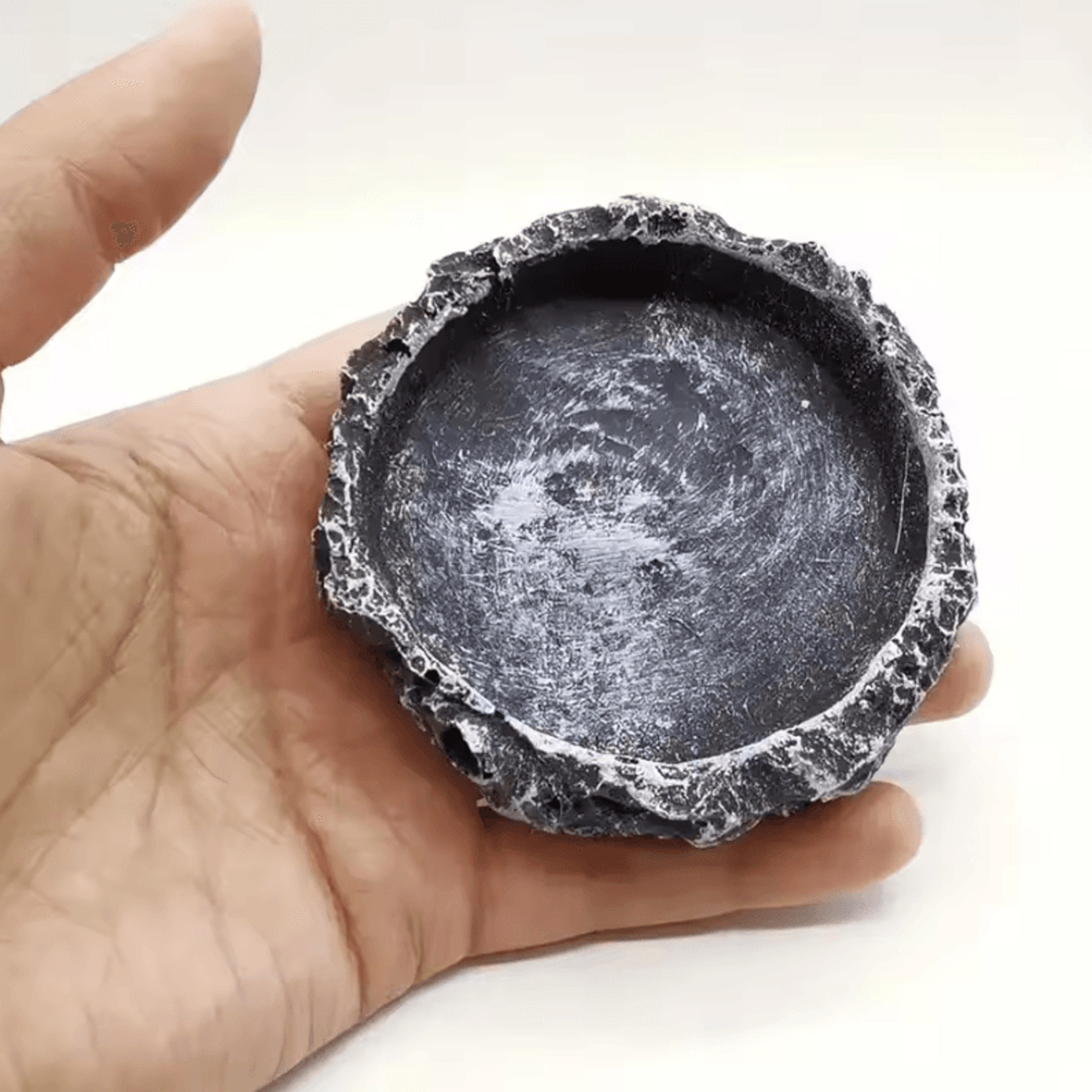 Realistic Stone Reptile Food And Water Bowl 2