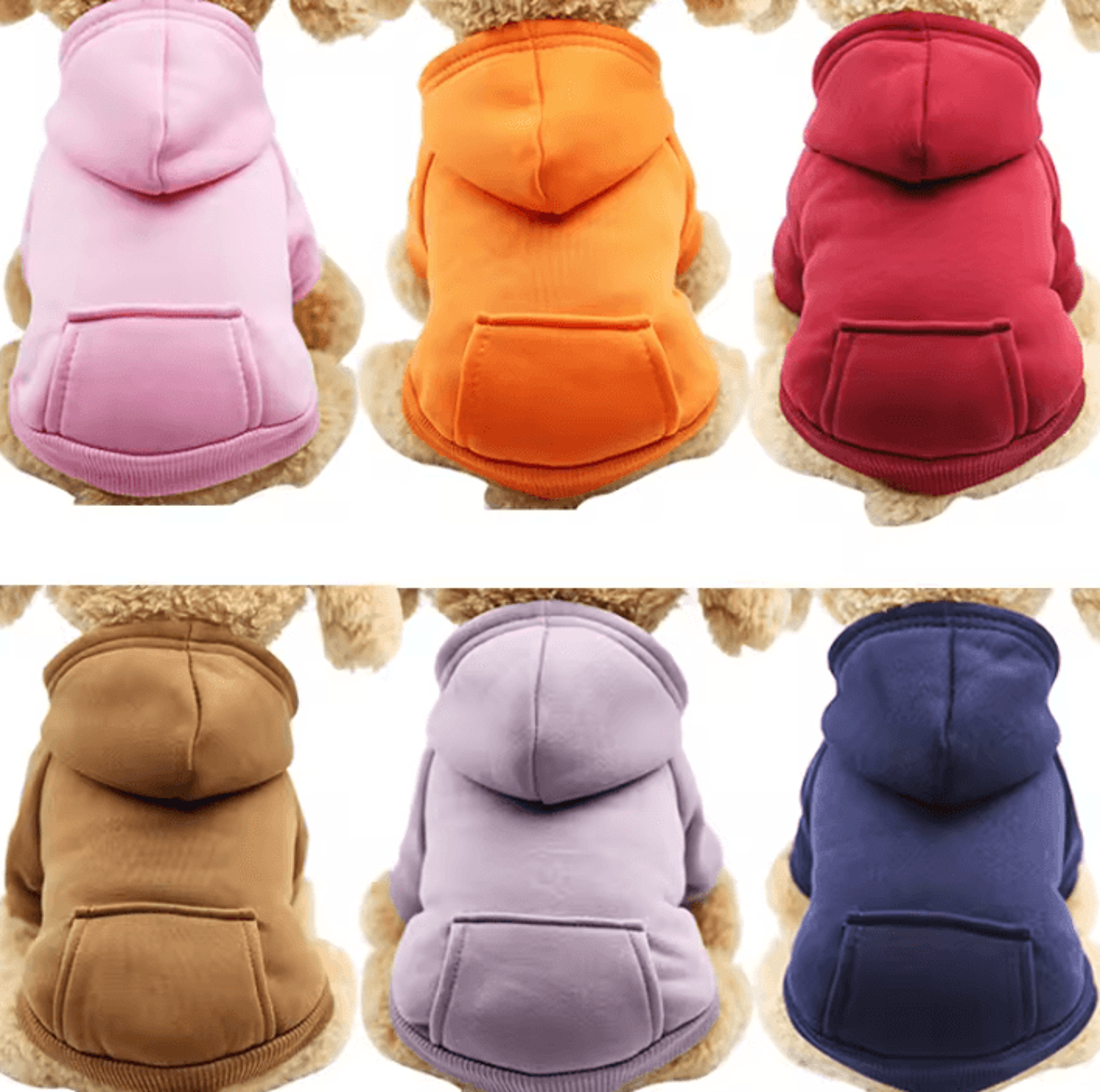 warm winter dog hoodie for small and large dogs