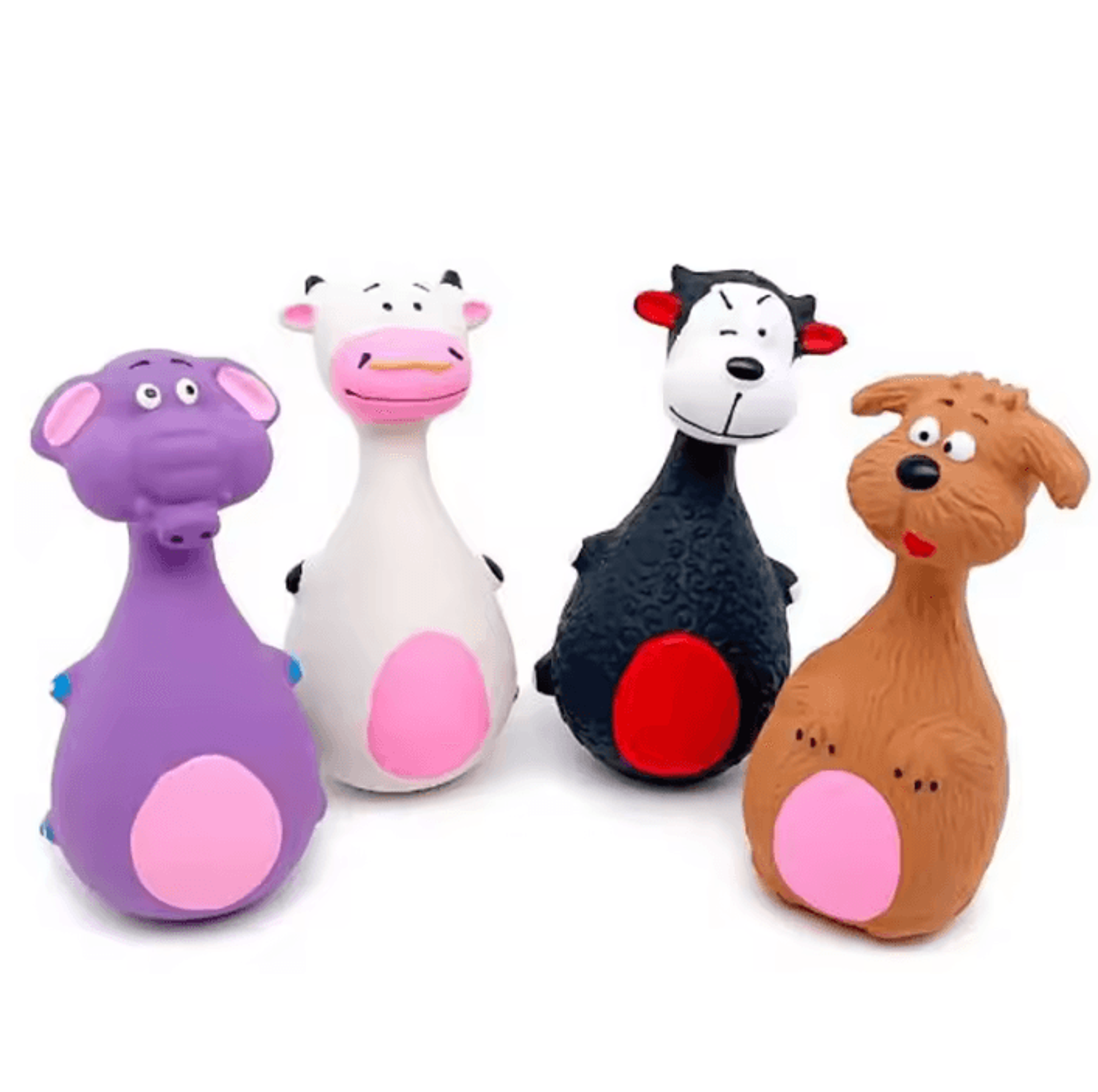 cute squeaky rubber pet toy for dogs and cats