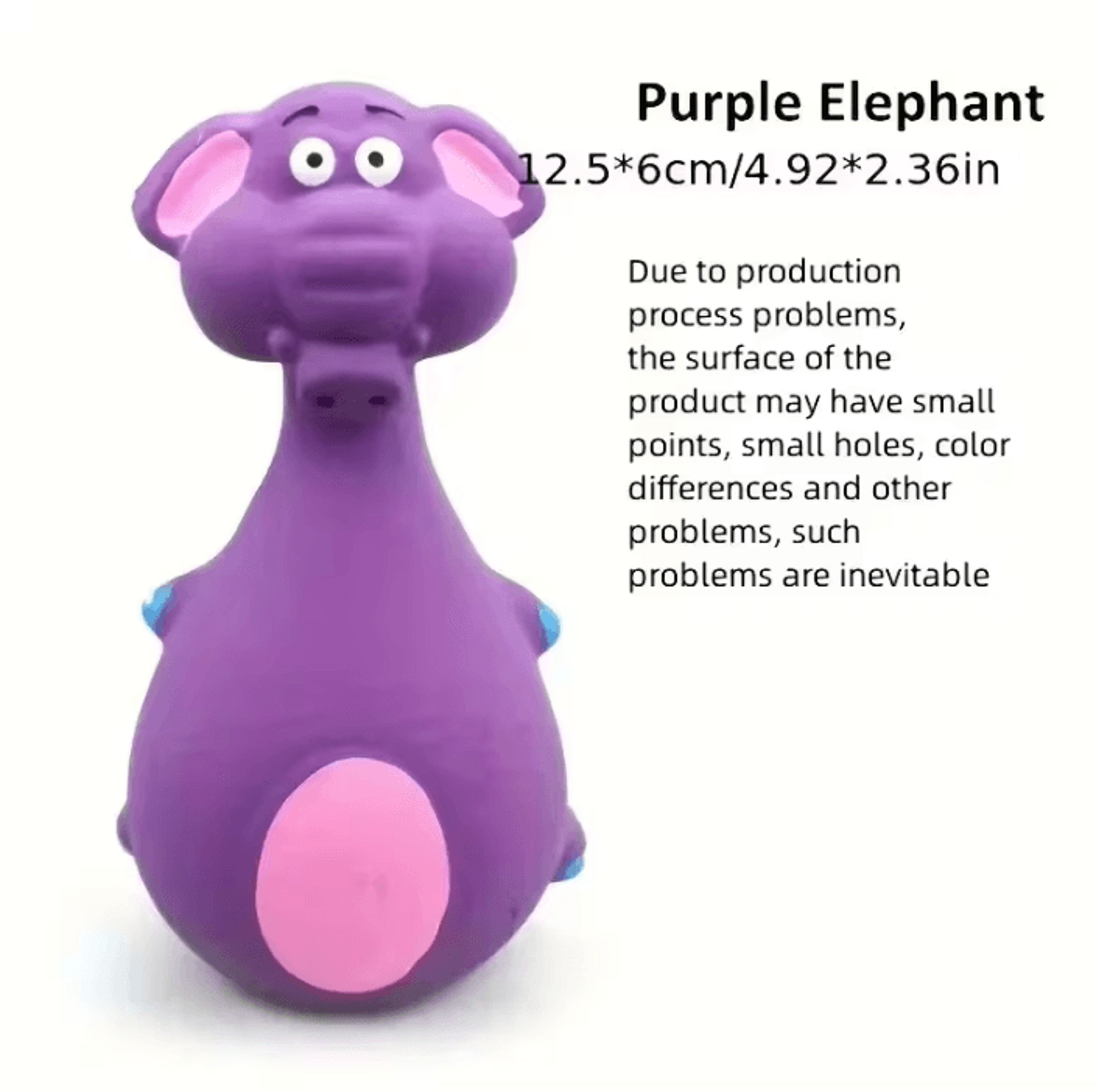 Cute Squeaky Rubber Pet Toy For Dogs And Cats 4