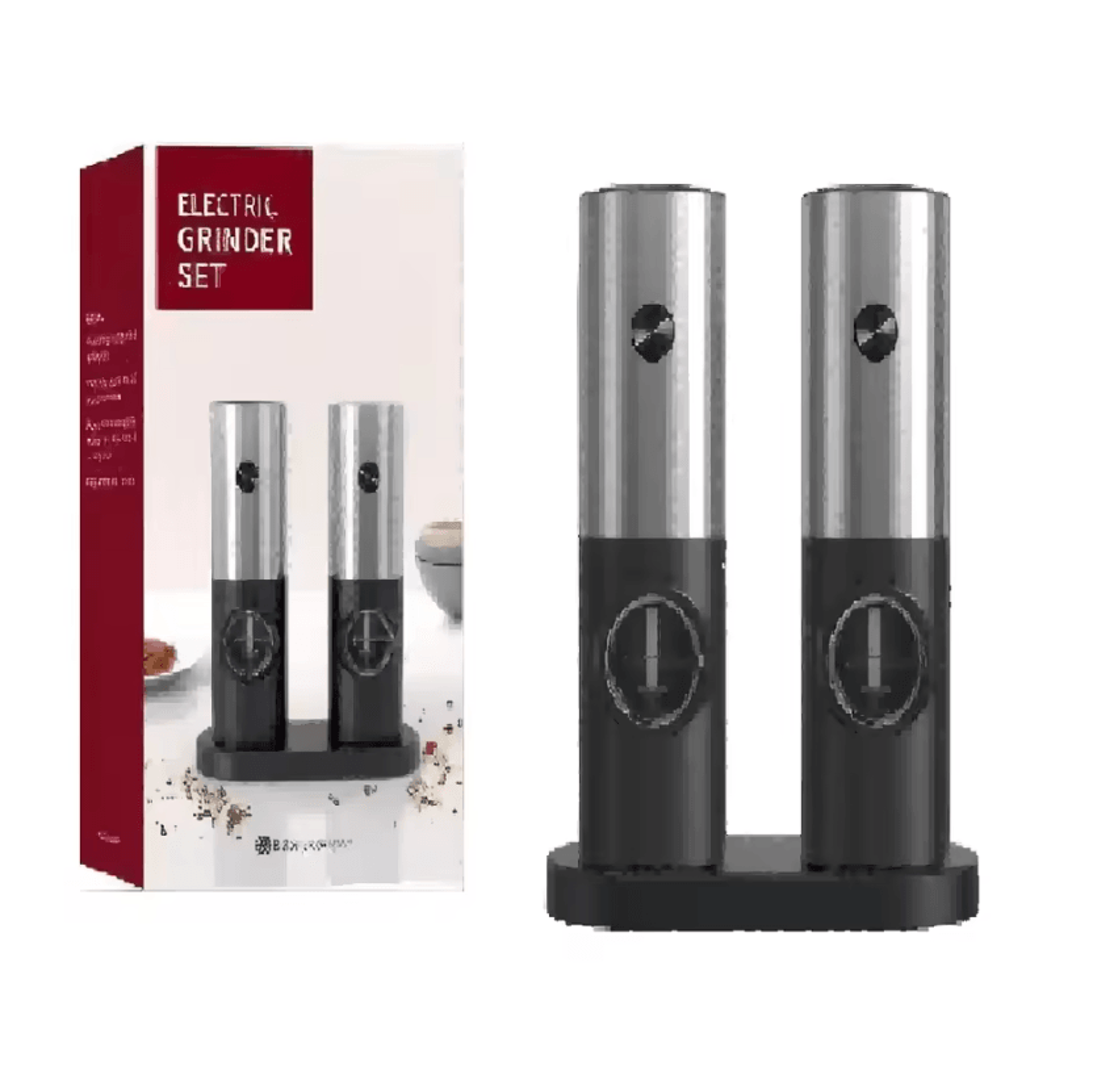 Automatic Electric Salt And Pepper Grinder With LED Light 7