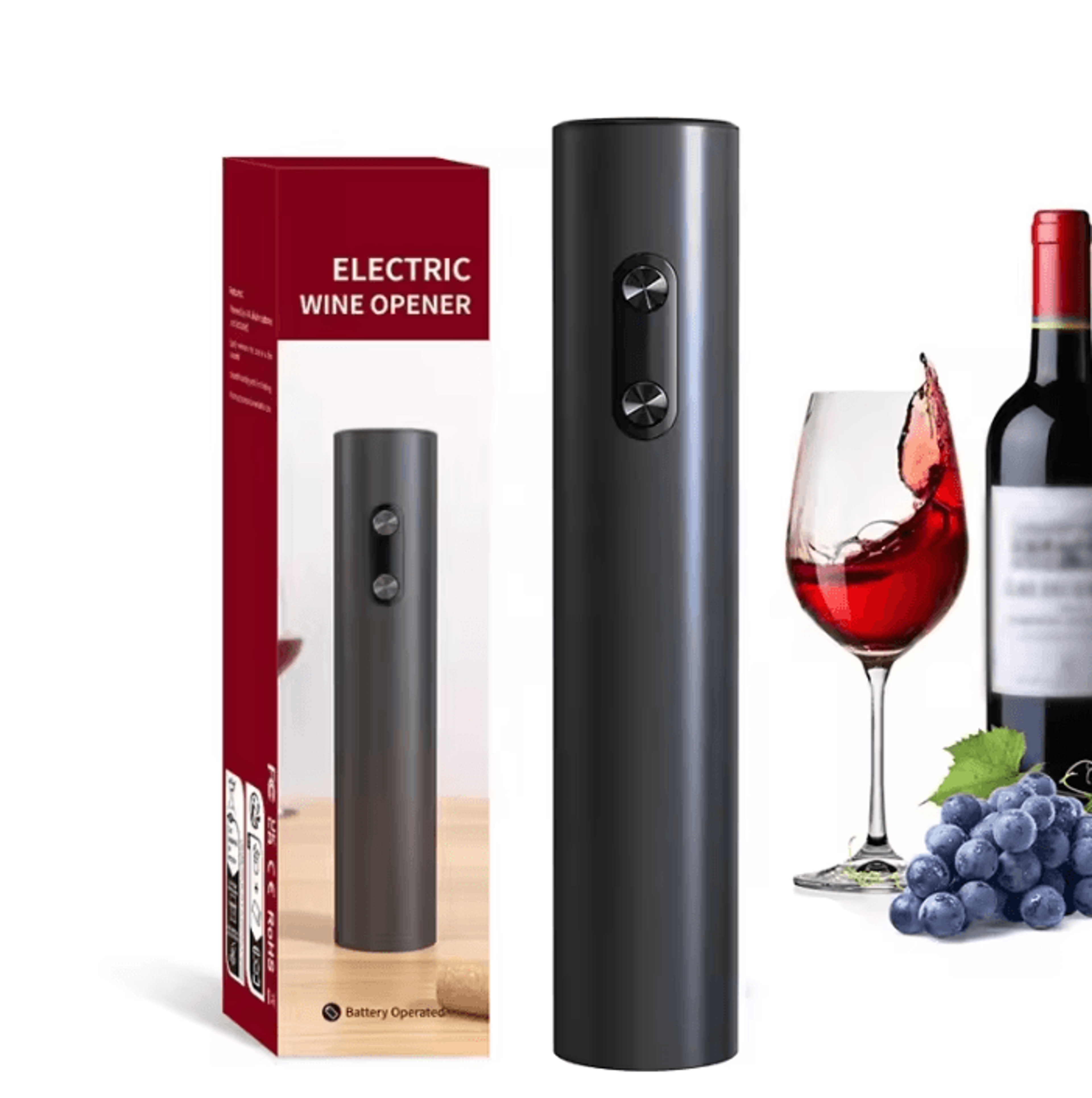 automatic electric wine bottle opener for effortless cork removal
