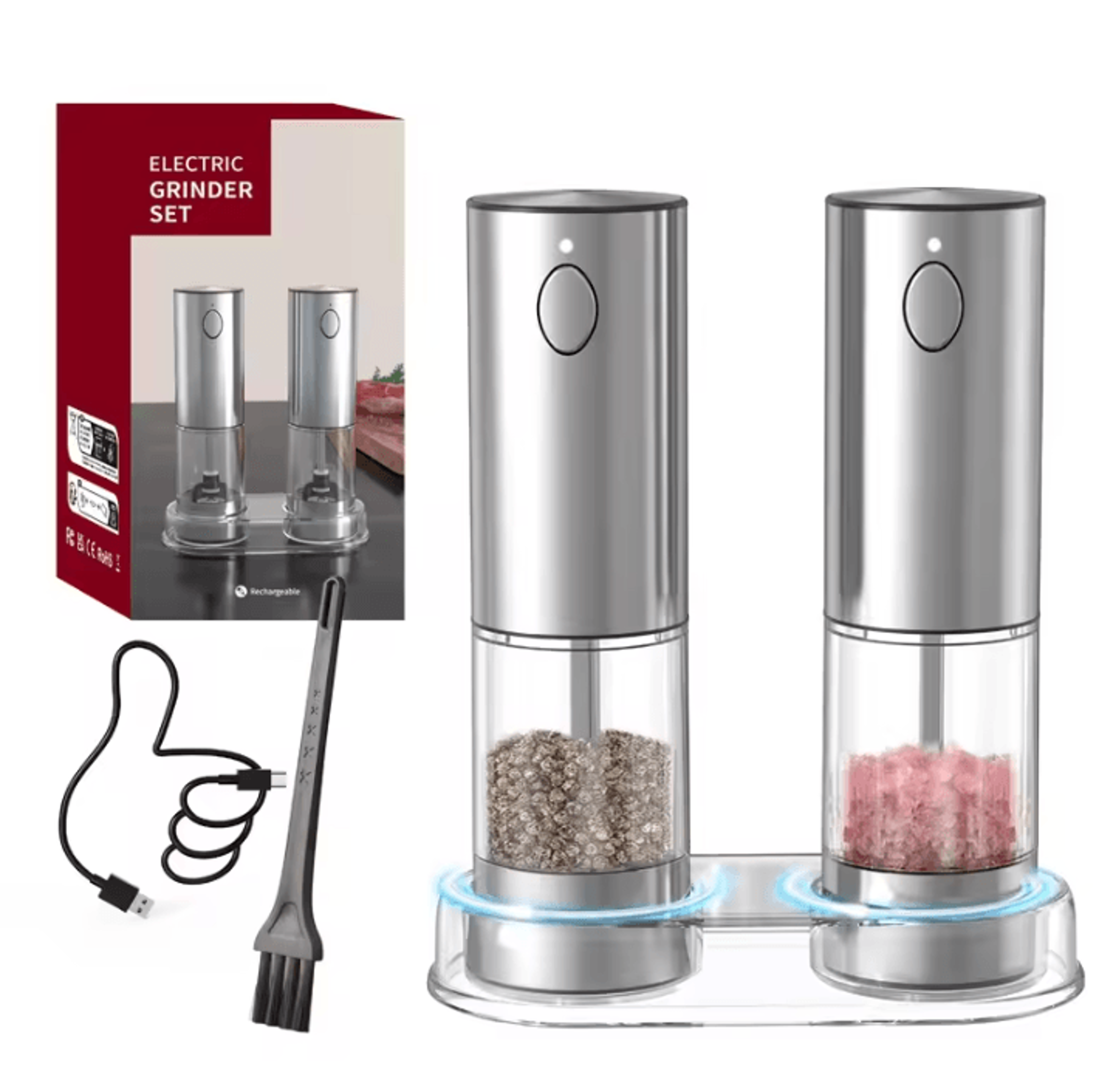 LumiGrind Automatic Salt And Pepper Mill With LED Light 7