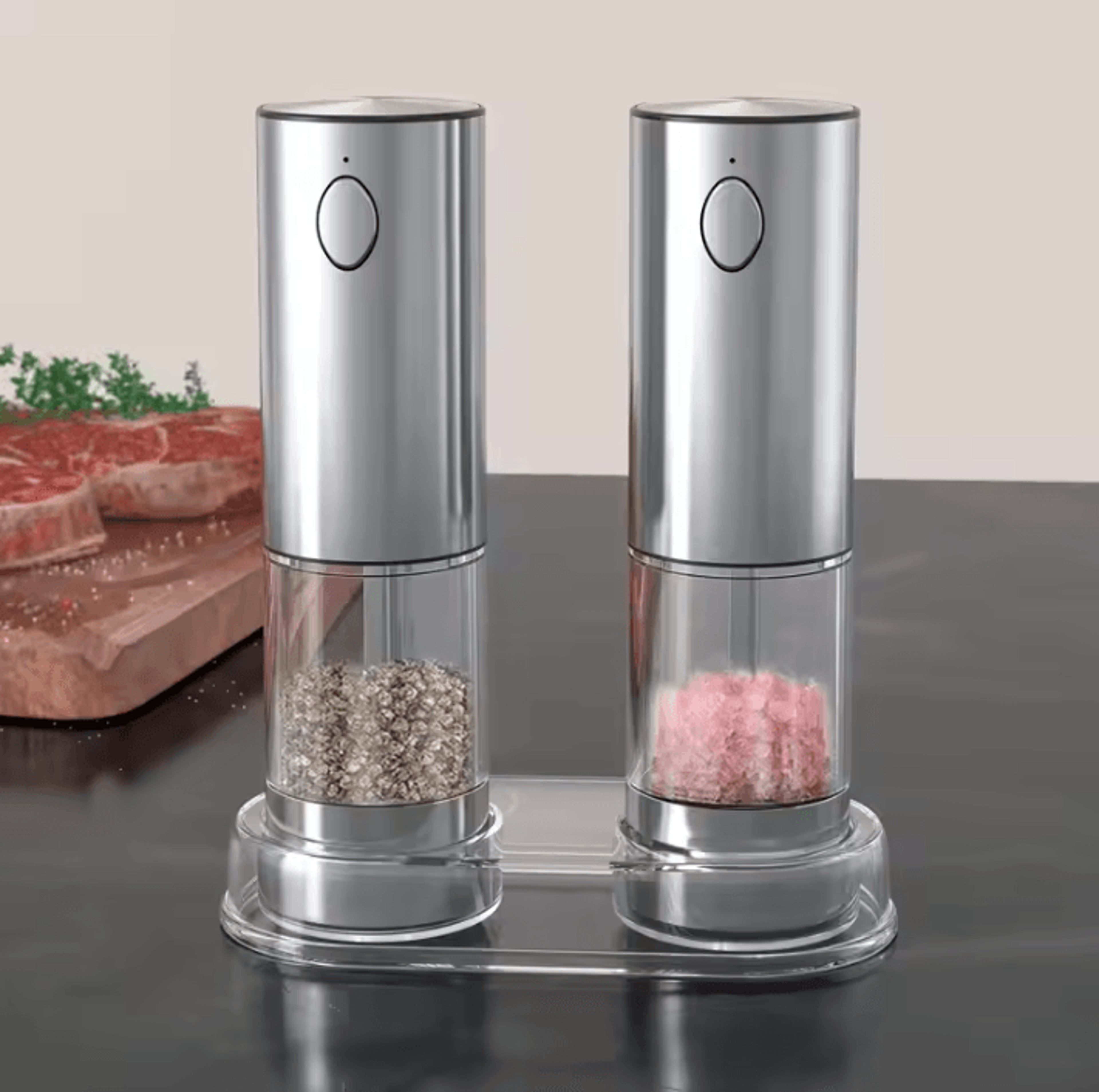 LumiGrind Automatic Salt And Pepper Mill With LED Light 3