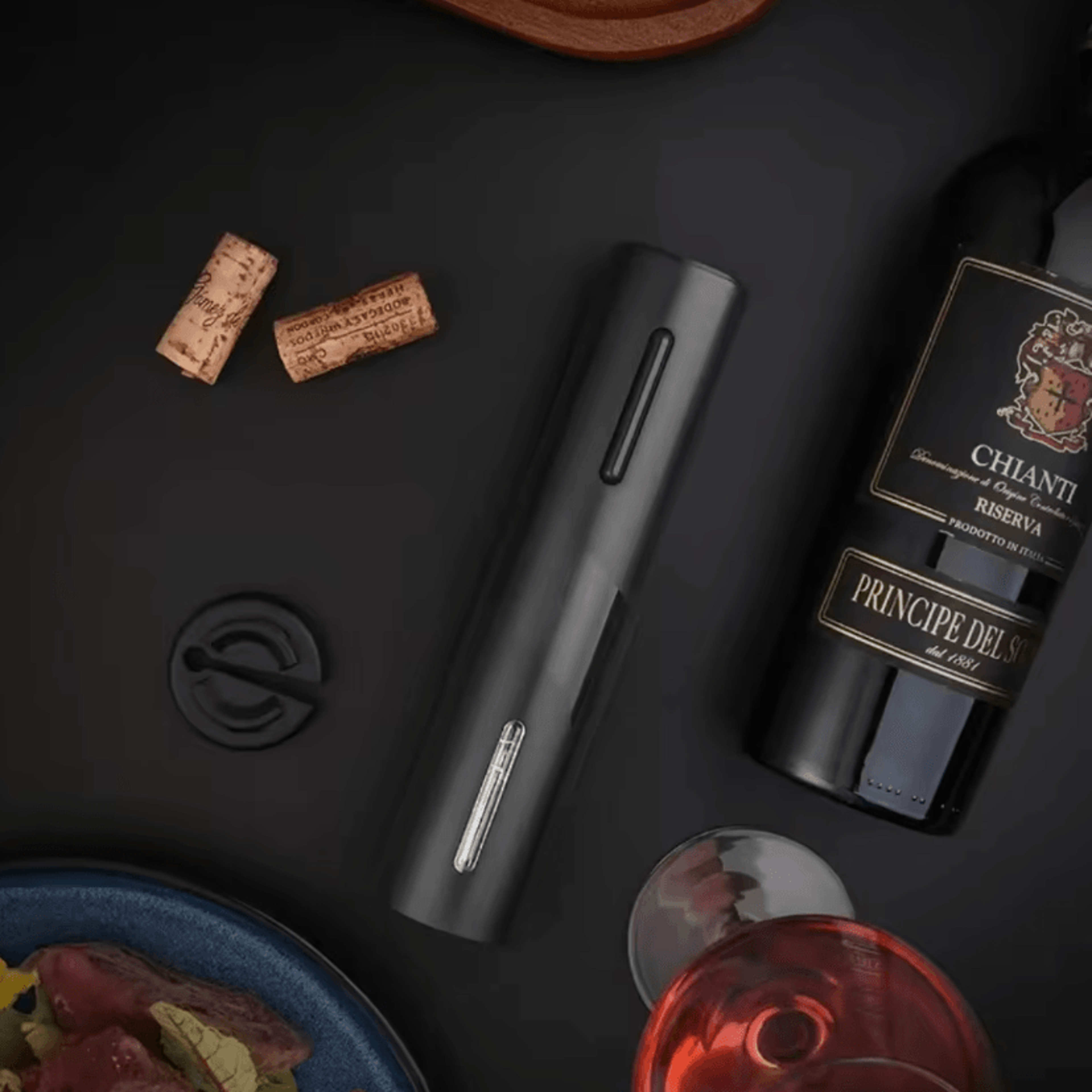 CorkGlide Automatic Electric Wine Opener For Effortless Bottle Opening 0