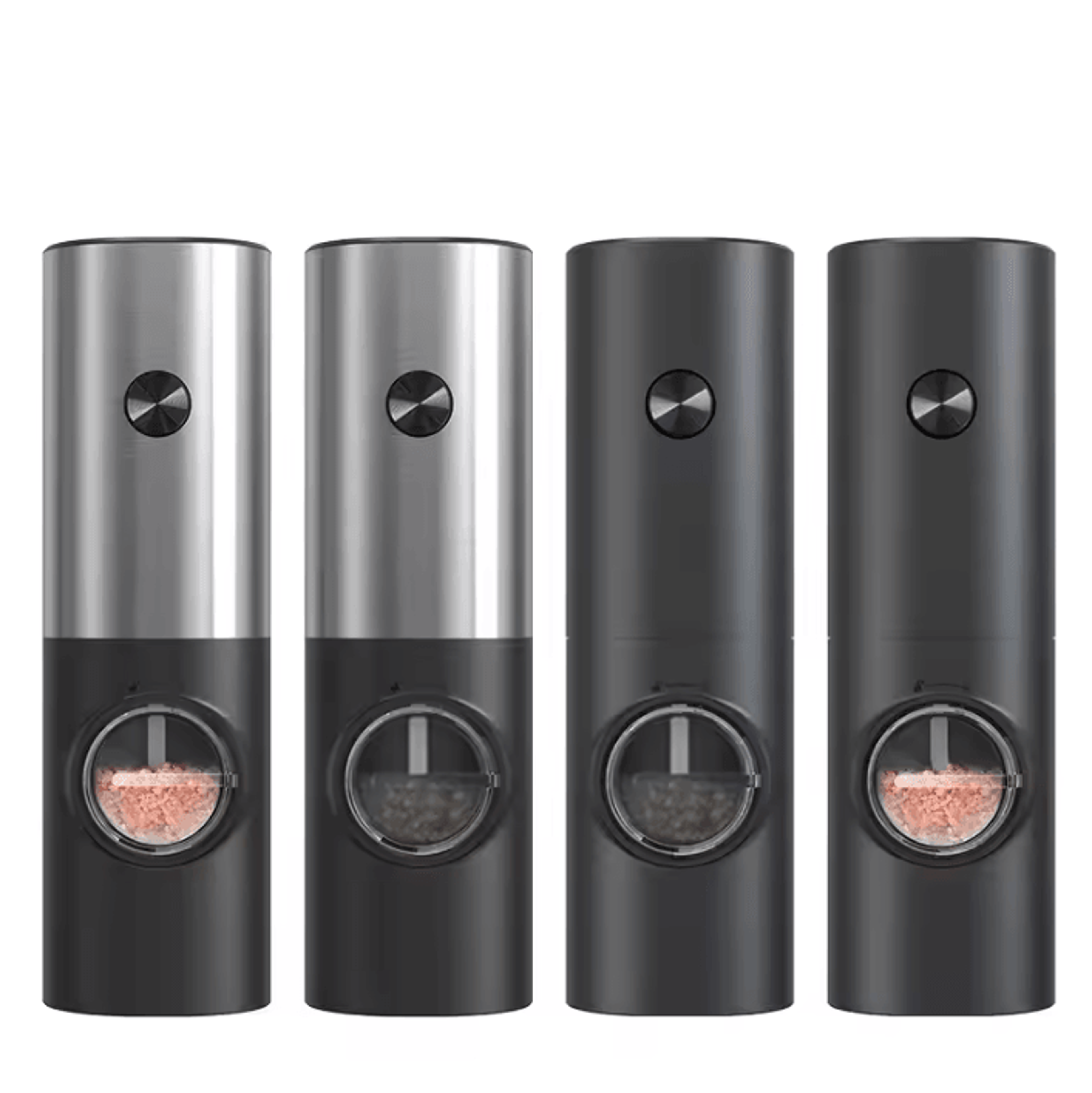 SeasonSpark Automatic Salt And Pepper Mill Set With Adjustable Grind 0