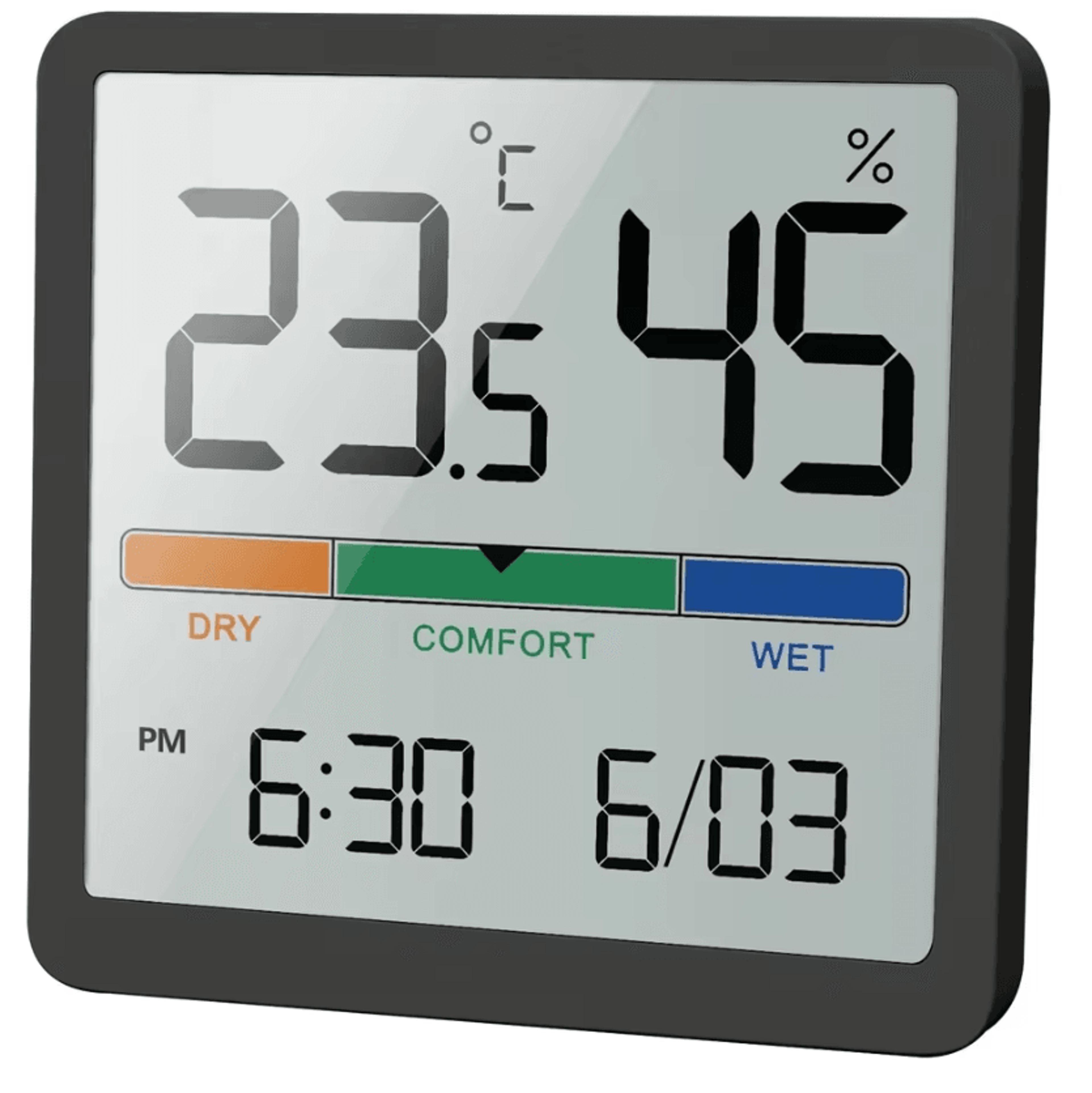 Foldable Digital Kitchen Thermometer With Indoor Hygrometer 0