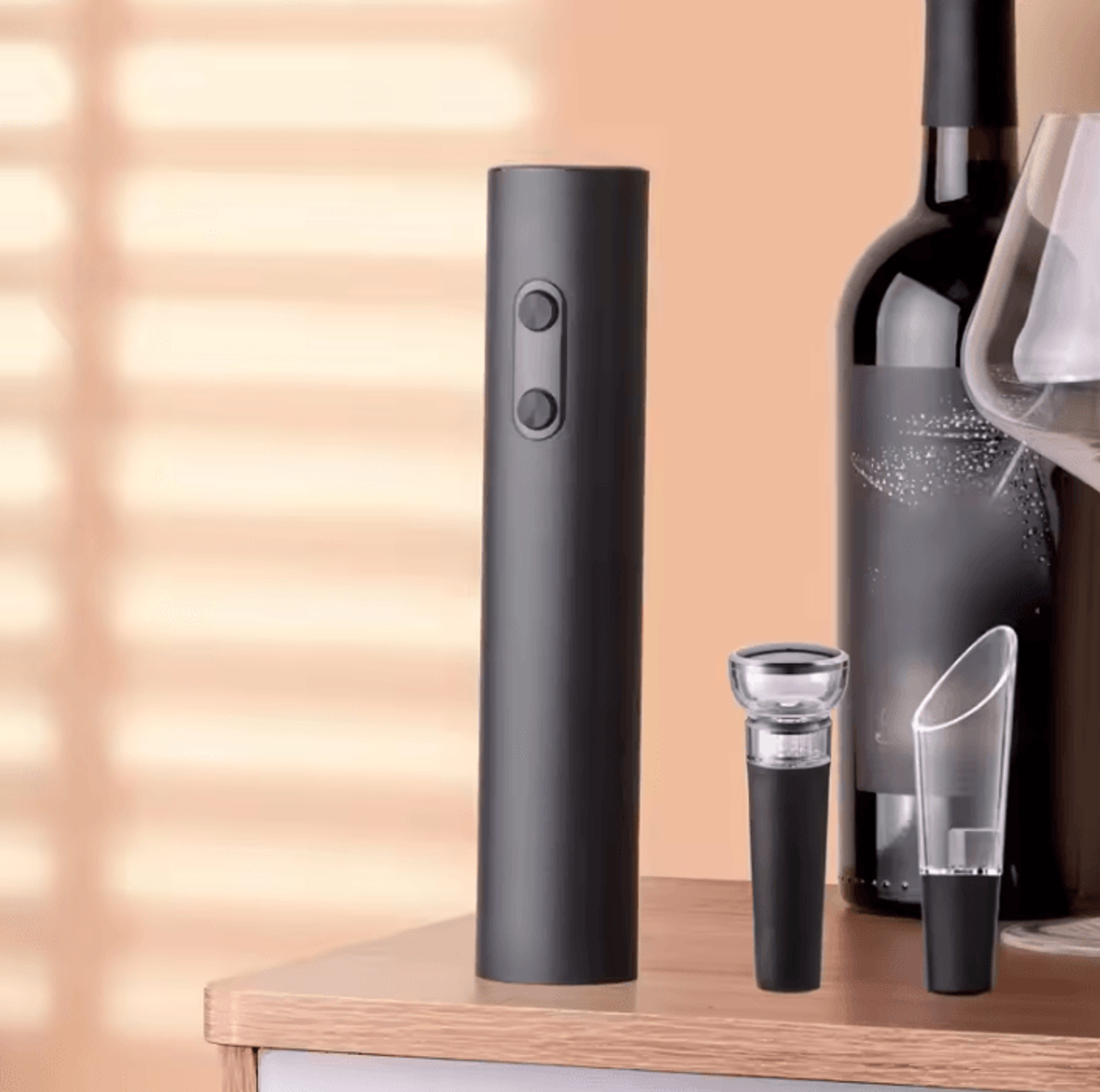 4 In 1 Automatic Electric Wine Opener And Pourer Gift Set 1