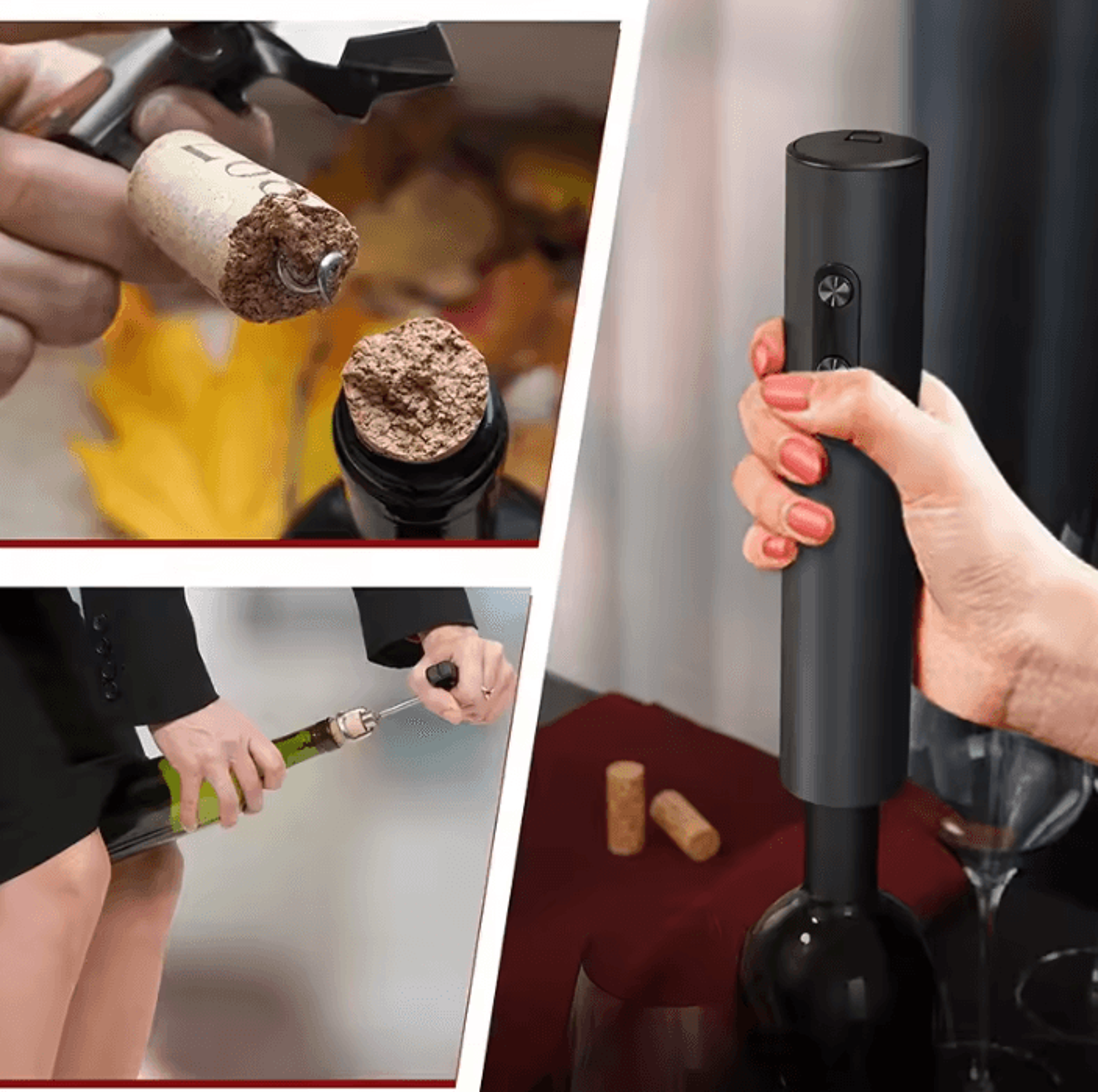 4 In 1 Automatic Electric Wine Opener And Pourer Gift Set 2