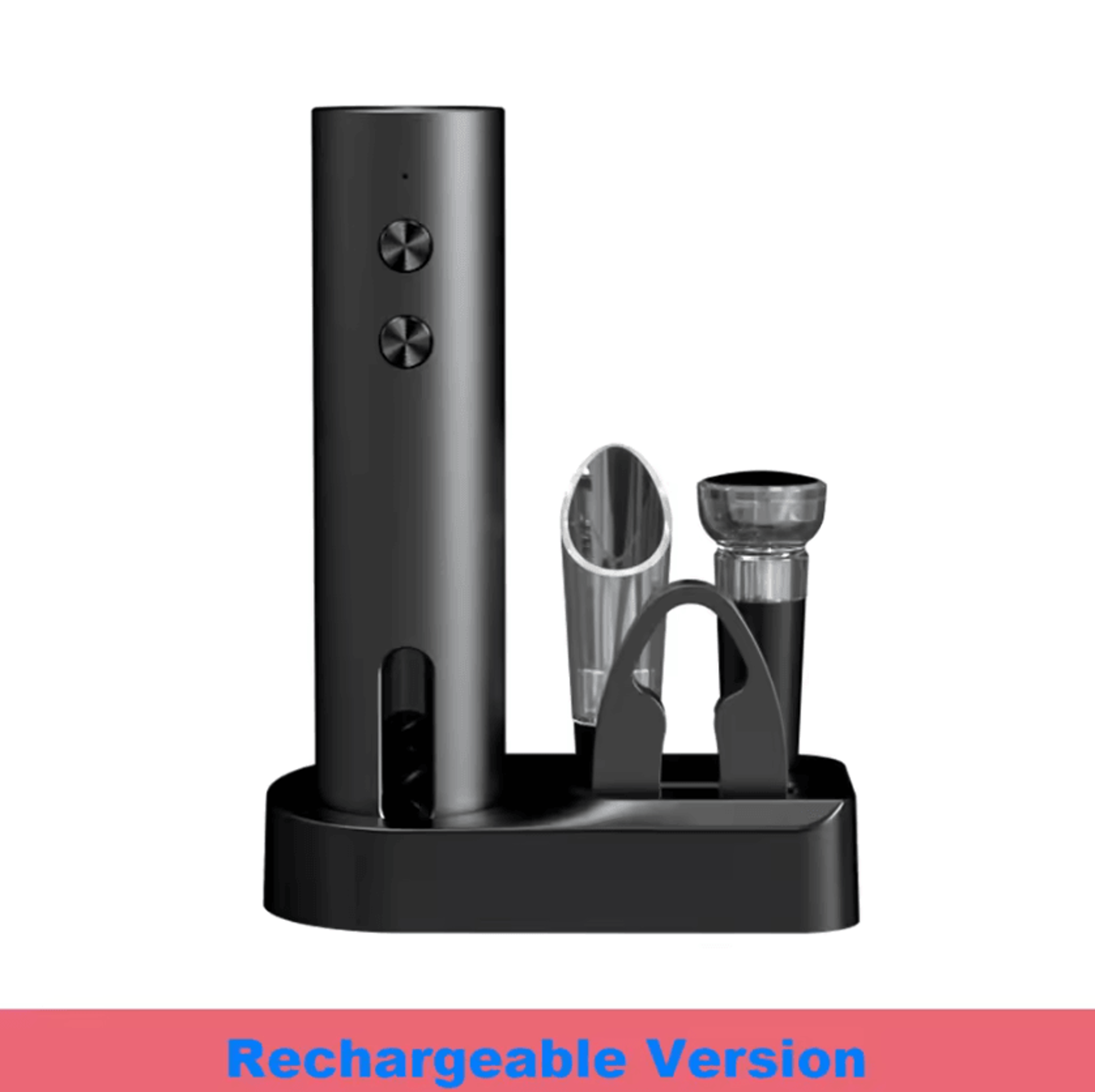 VinoEase Automatic Electric Wine Opener And Serving Gift Set 6
