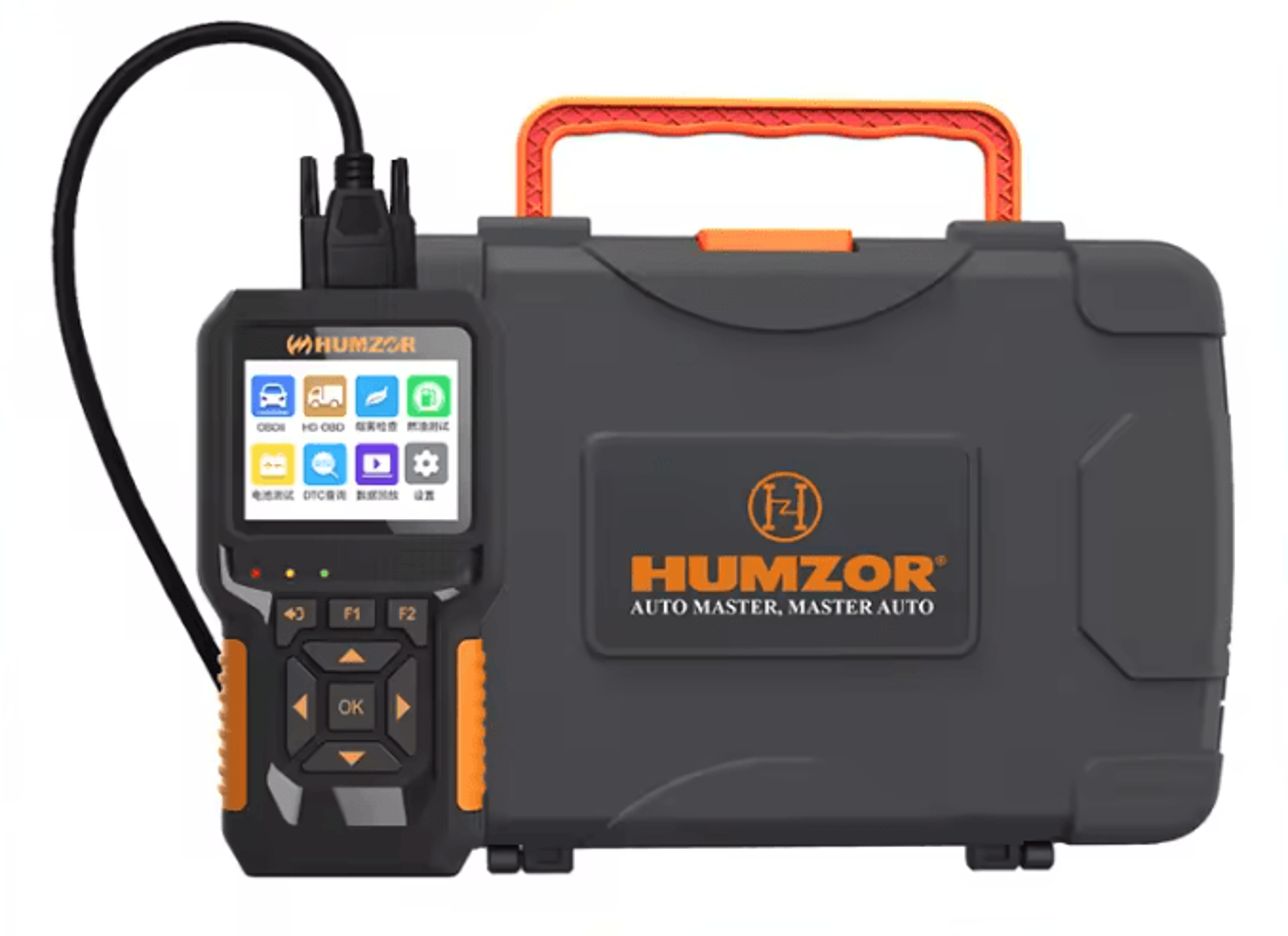 humzor nc610 2 in 1 car and heavy duty truck obd2 diagnostic scanner