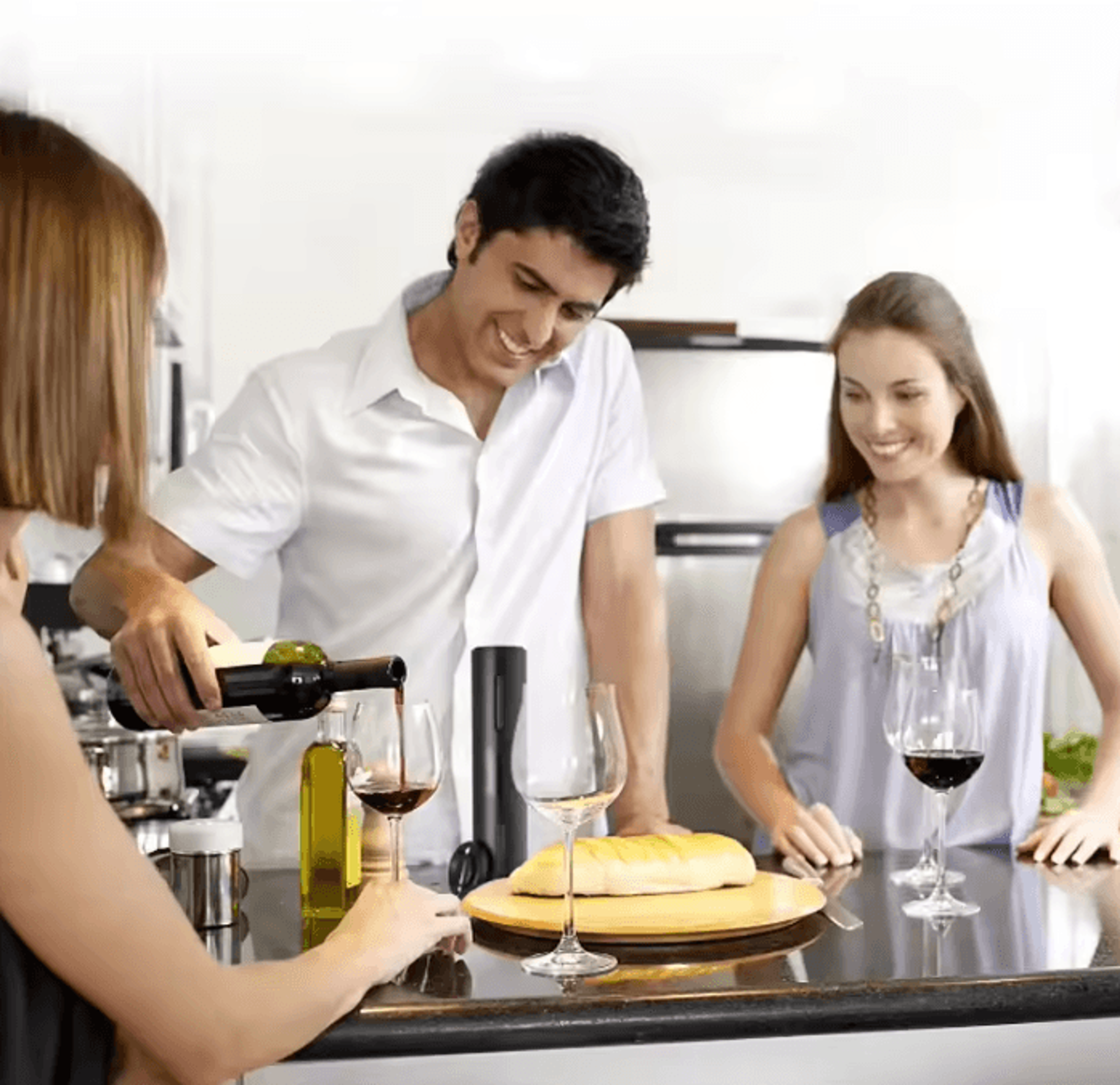 corklift rechargeable electric wine opener with charging base