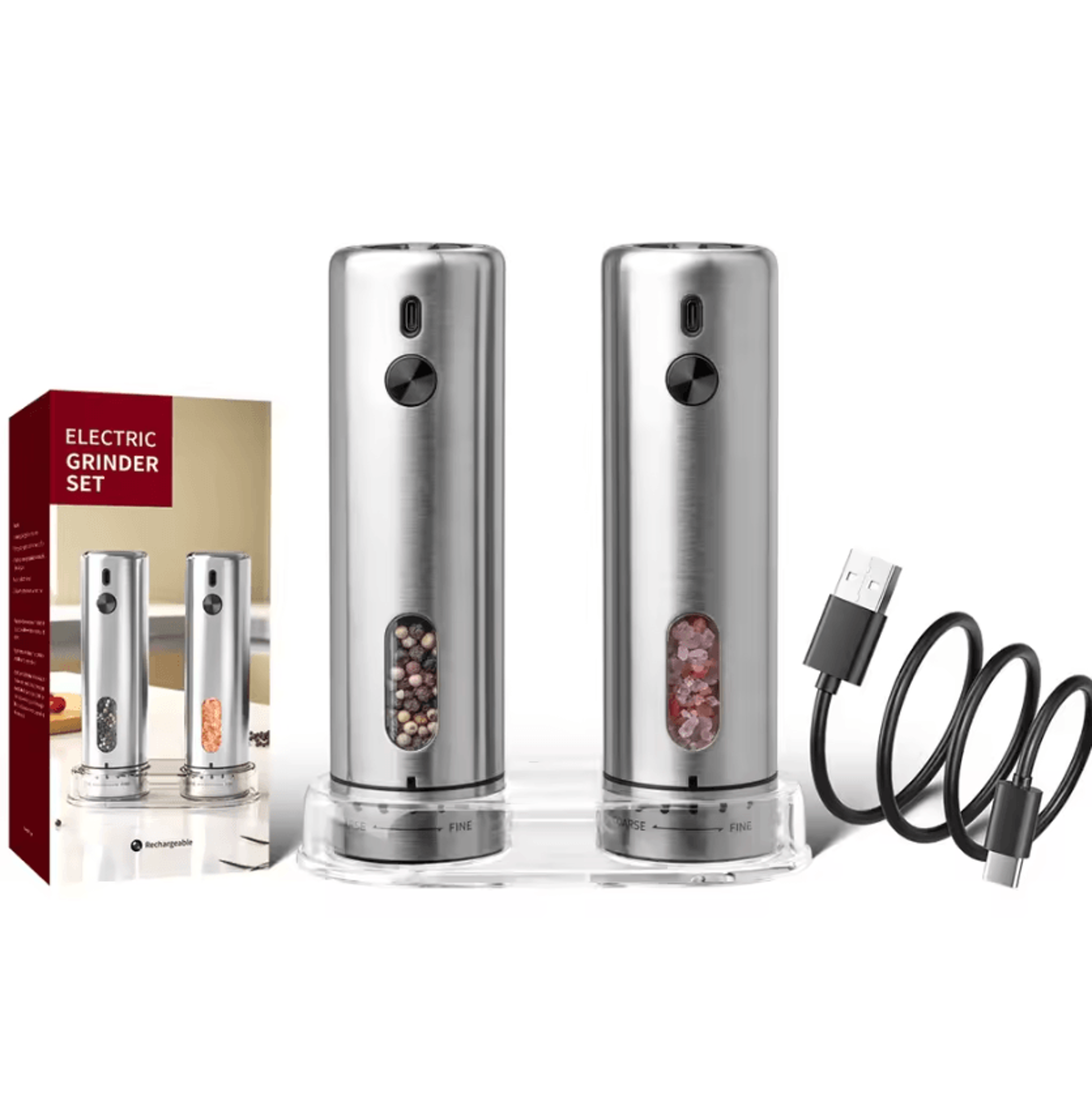 SpiceFlow Rechargeable Automatic Salt And Pepper Grinder 5