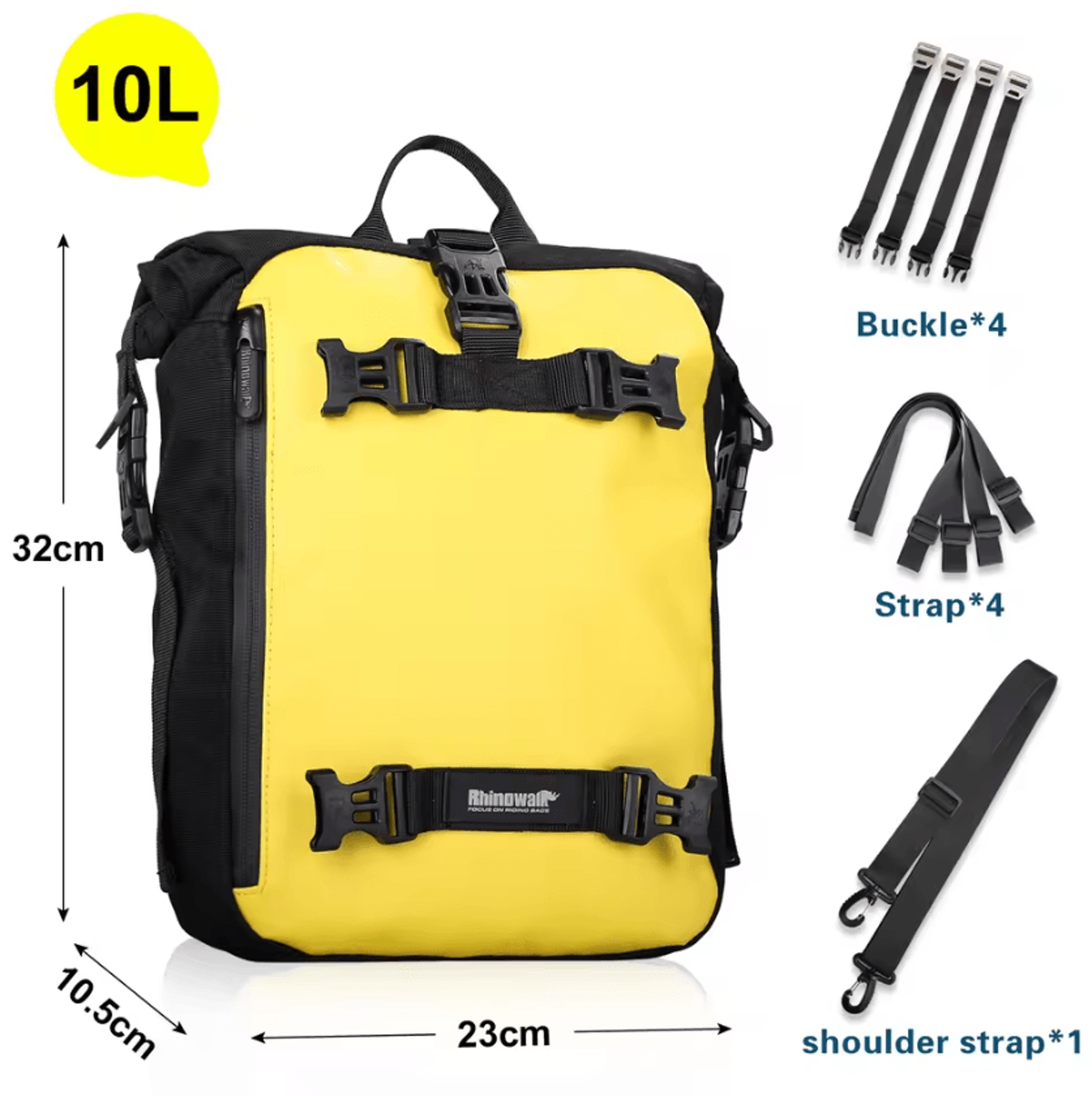 Rhinowalk 10L 20L 30L Waterproof Motorcycle Tail And Saddle Bag 8