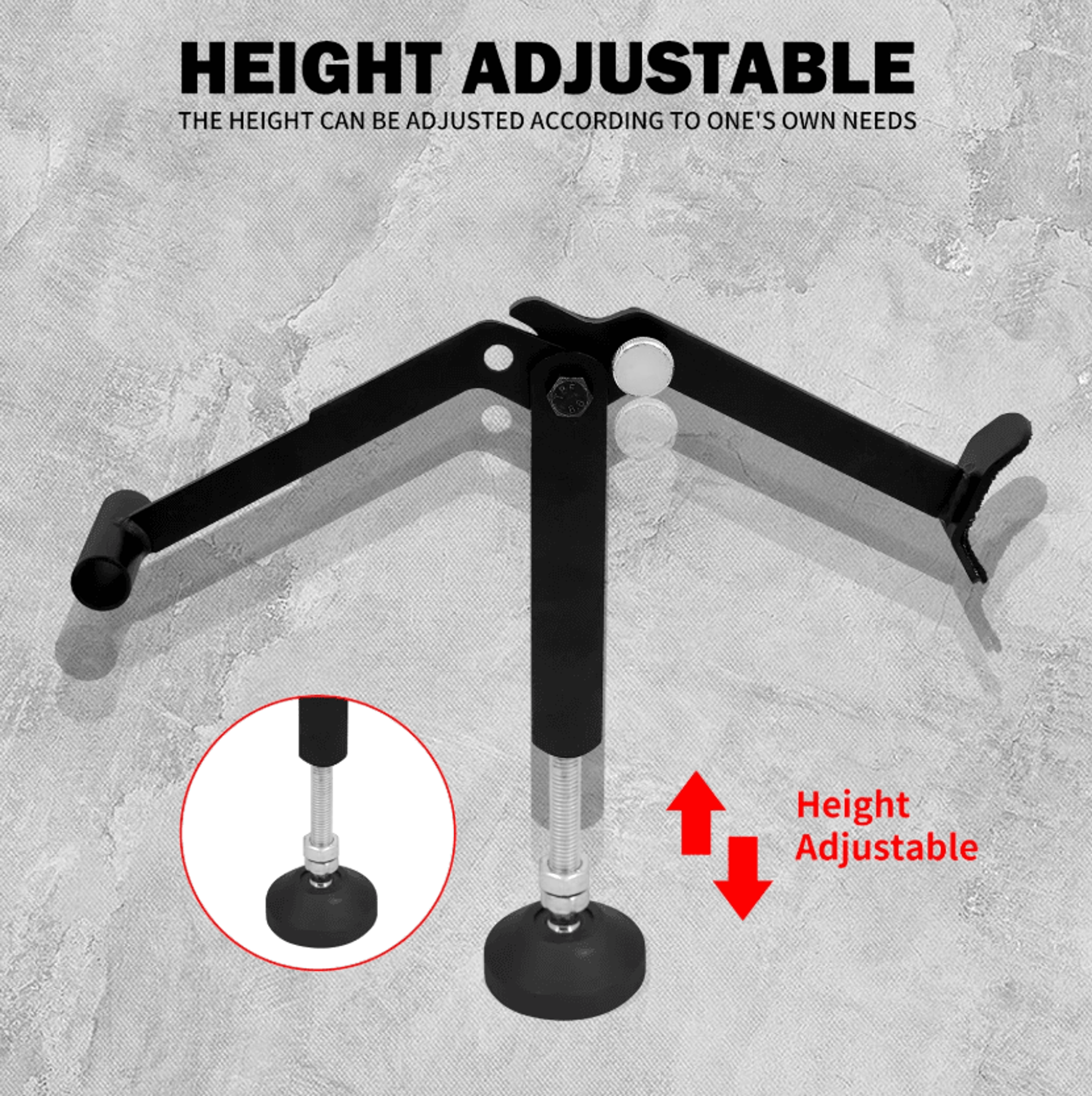 Adjustable Motorcycle Wheel Lifter Stand For Easy Maintenance And Cleaning 3