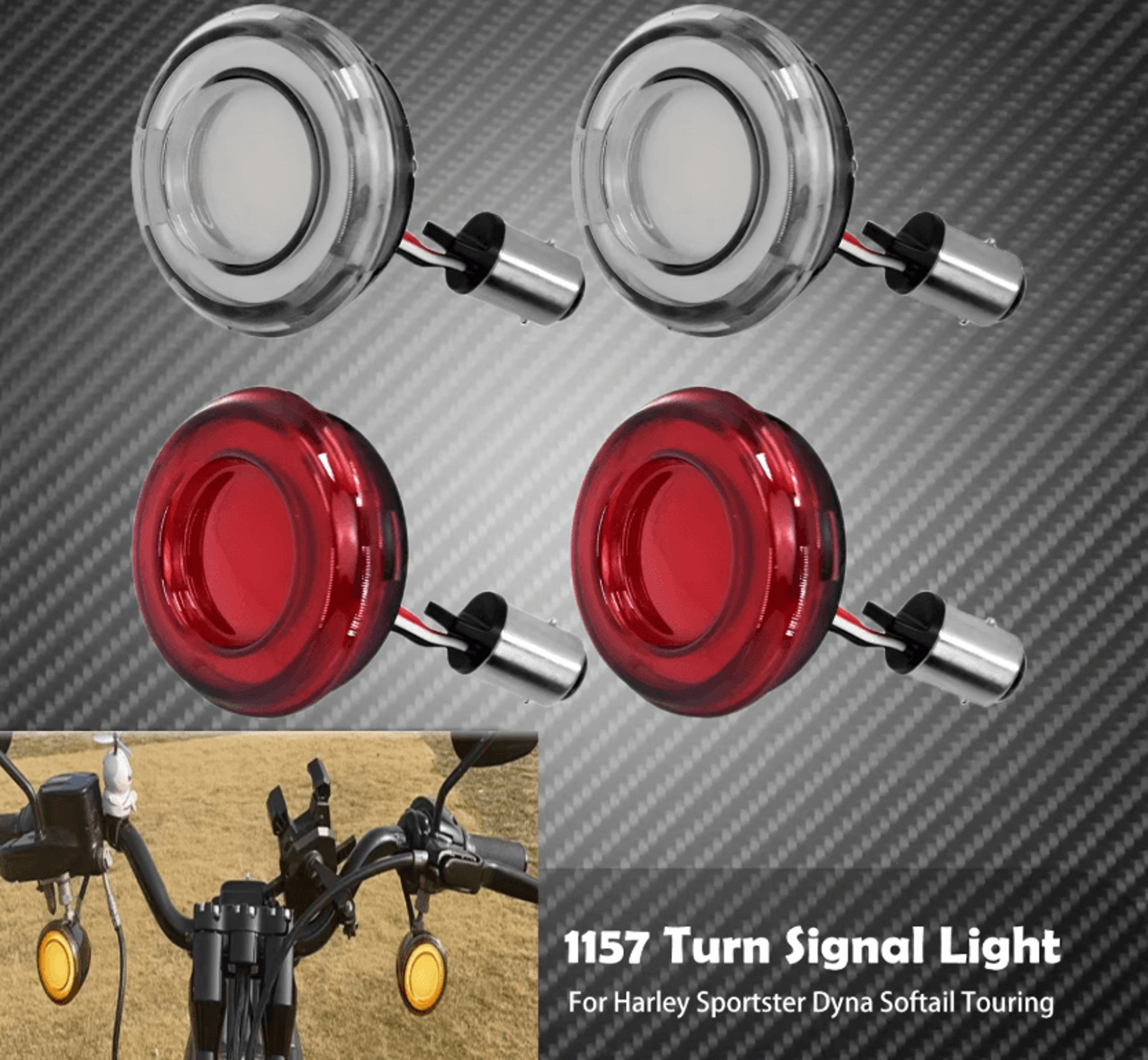 harley bullet led turn signal conversion panels 1156 1157