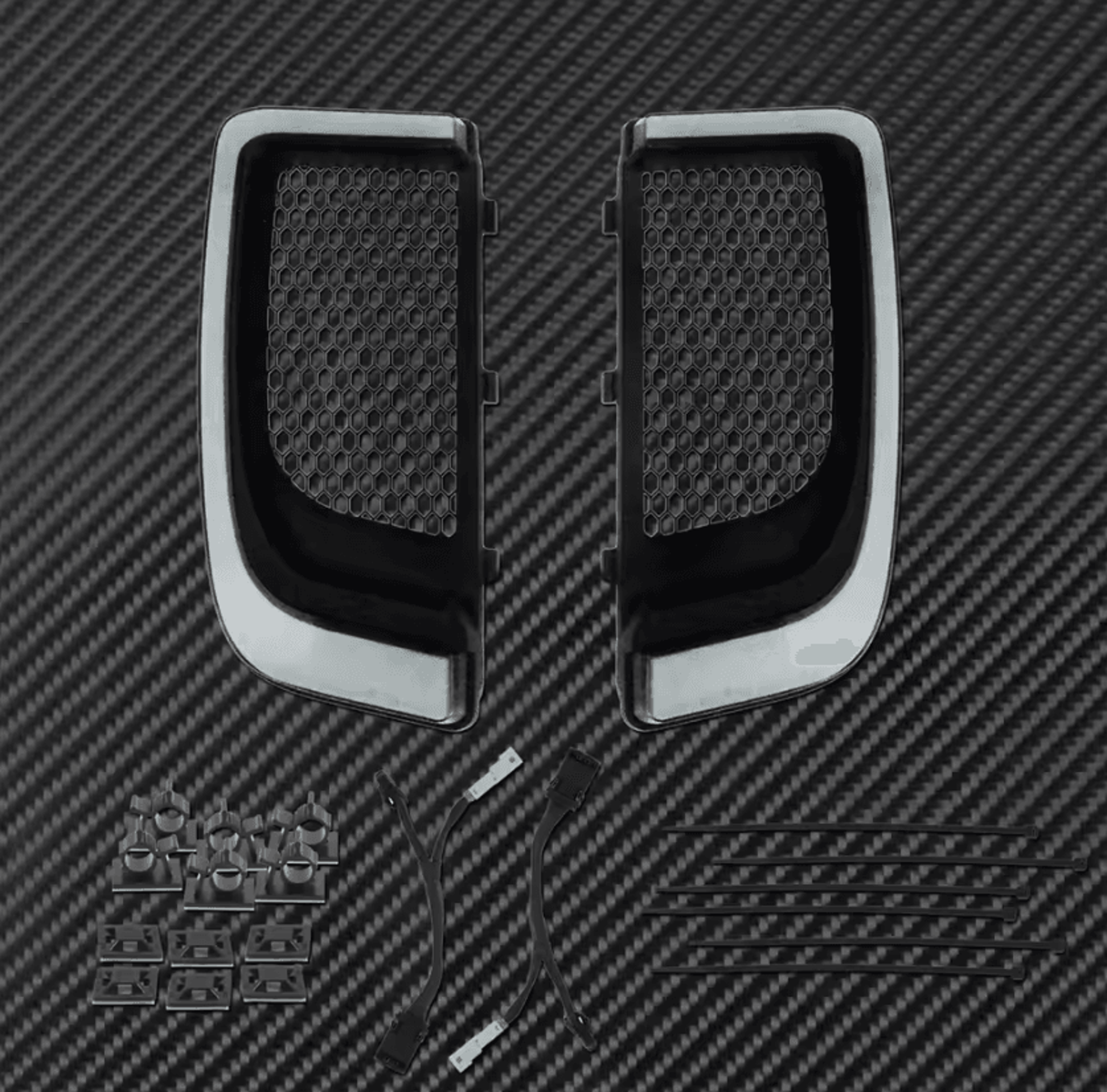 Dual Function LED Lower Fairing Grille Lights For Harley Touring 1