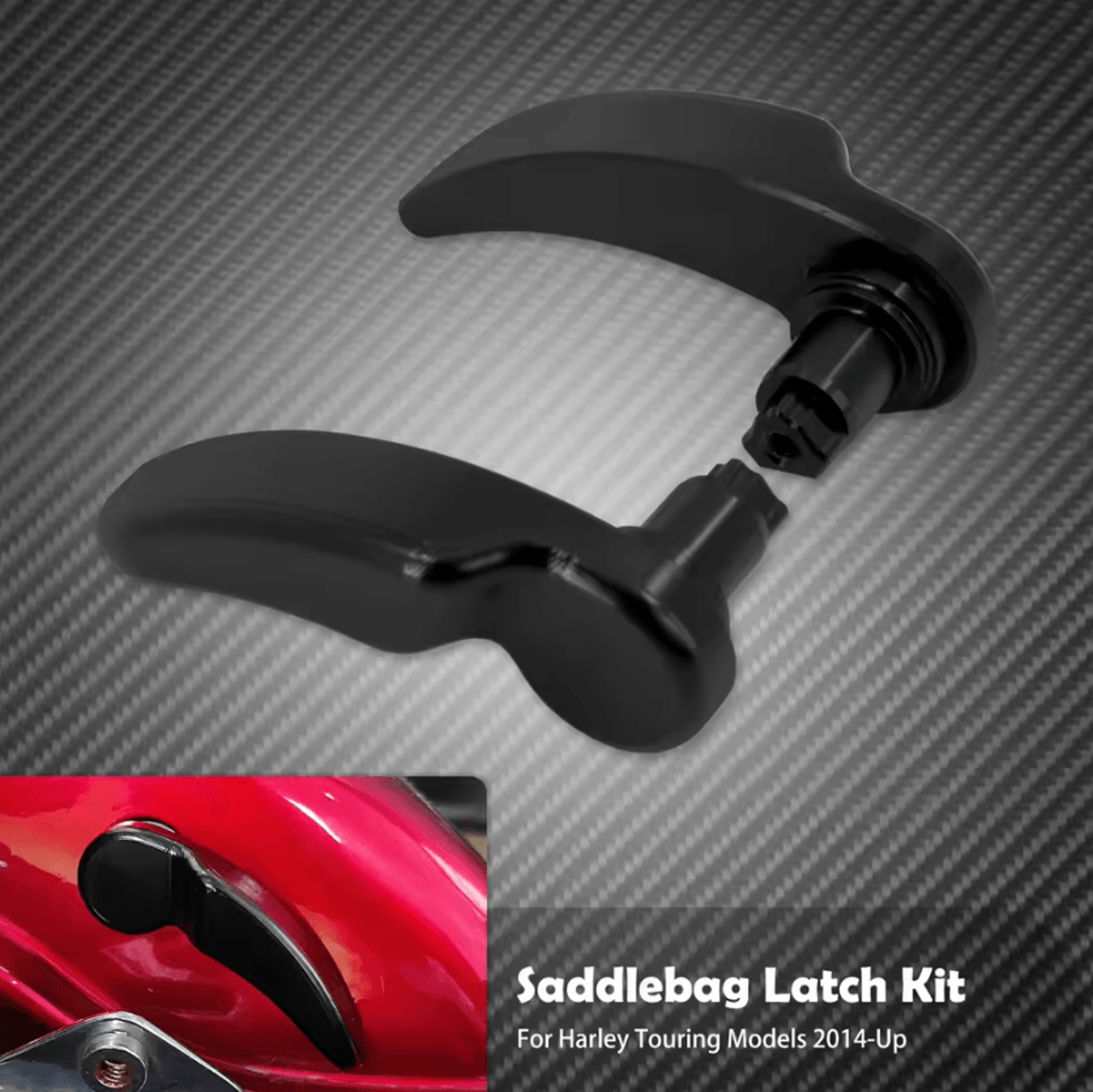 Quick Release Saddlebag Lid Lifter Latch Kit For Harley Touring 6