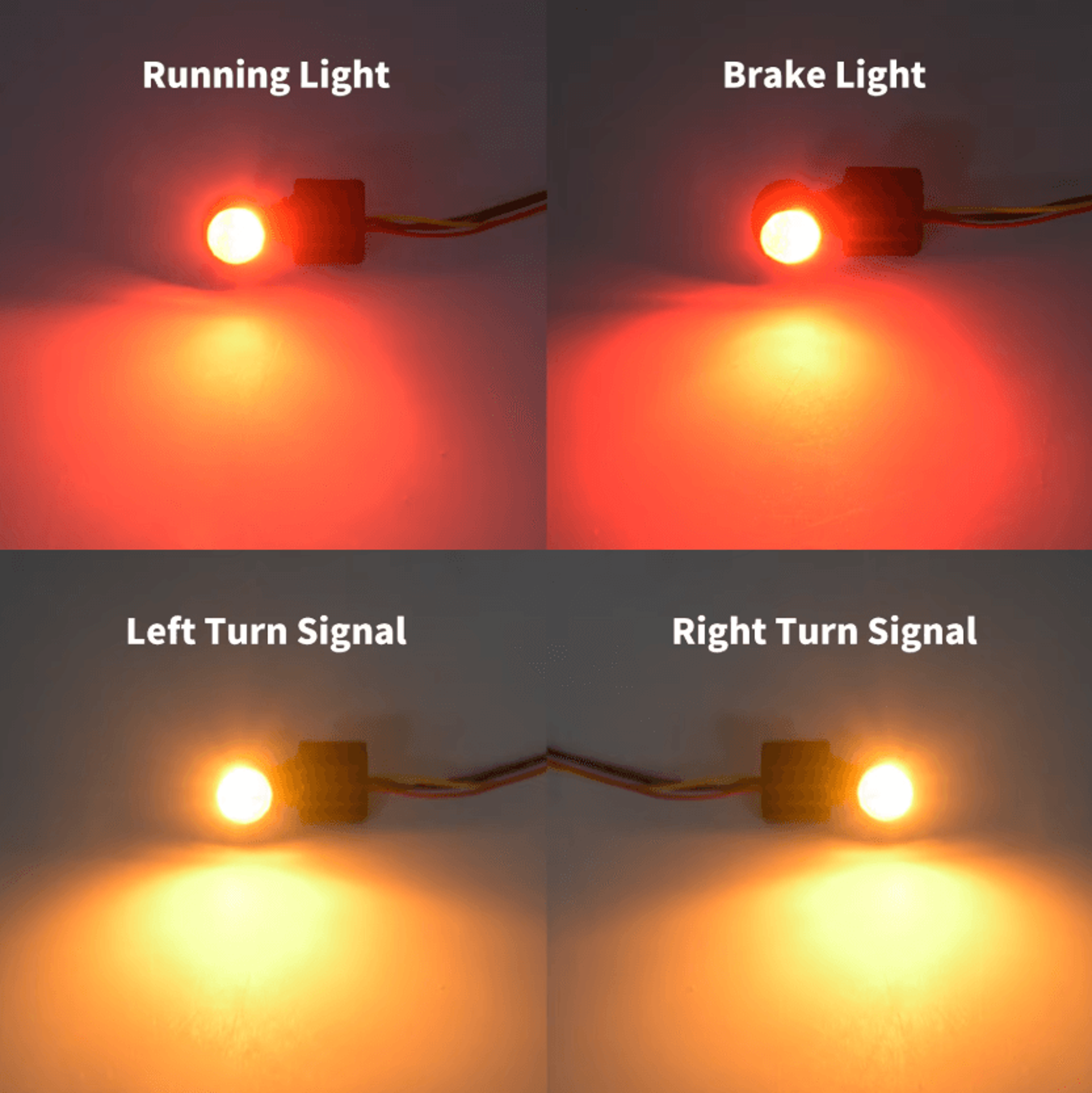 Ultra Compact 3 In 1 LED Turn Signals For Harley And Custom Motorcycles 2