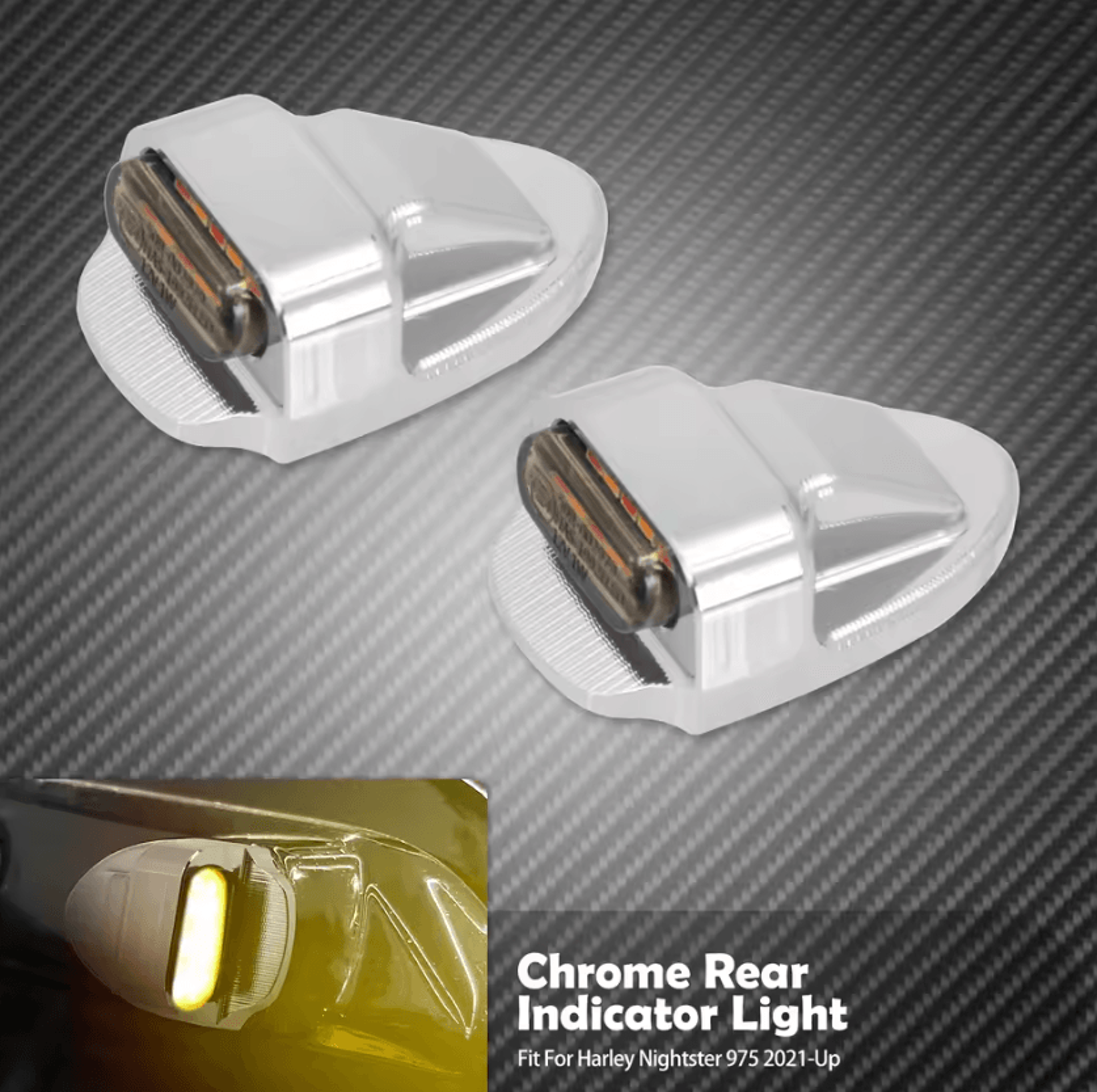 3 In 1 E Mark Rear LED Signals For Harley Nightster 975 6
