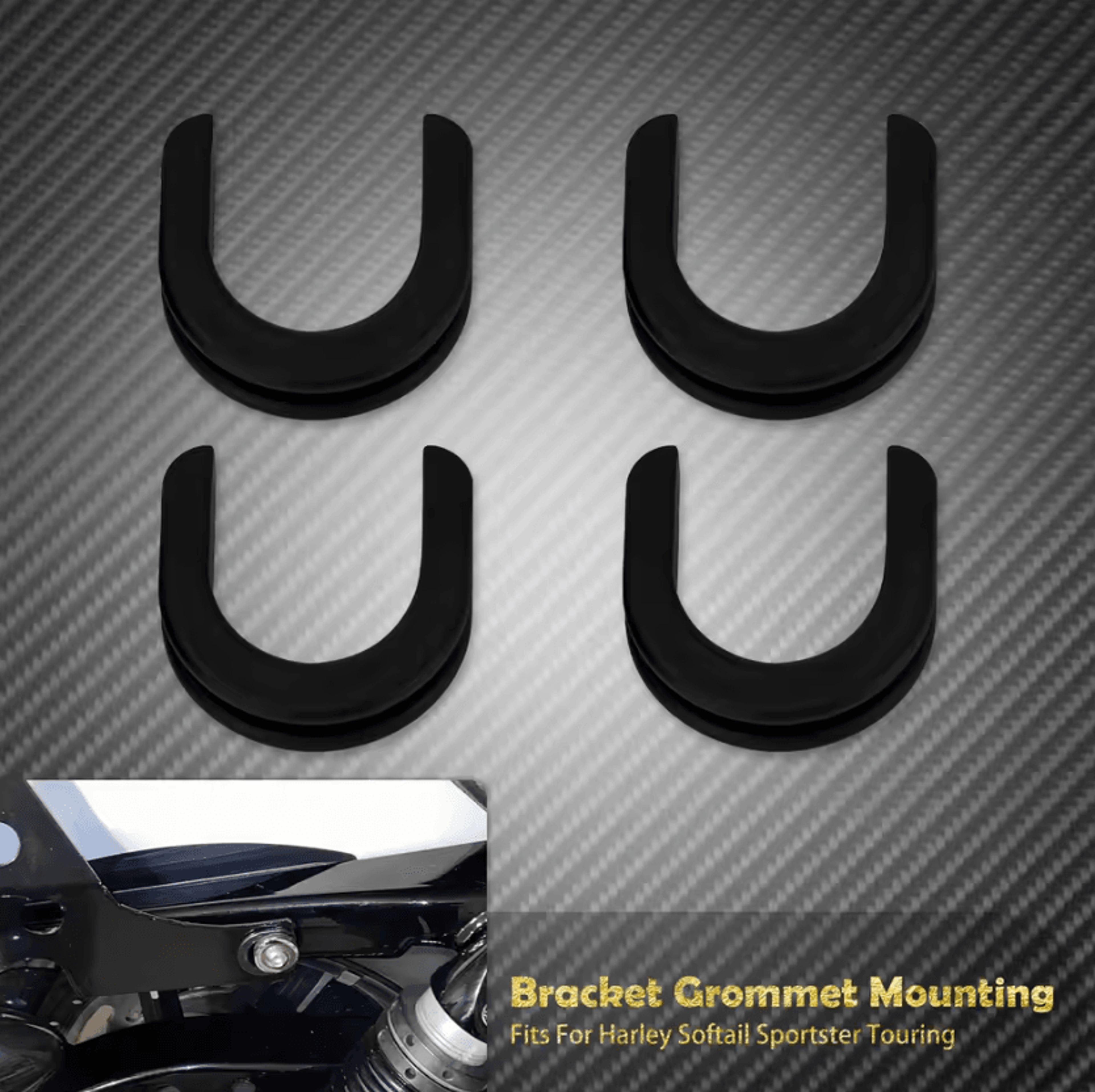 Anti Rattle Docking Point Bushings For Harley Detachable Sissy Bars And Racks 6