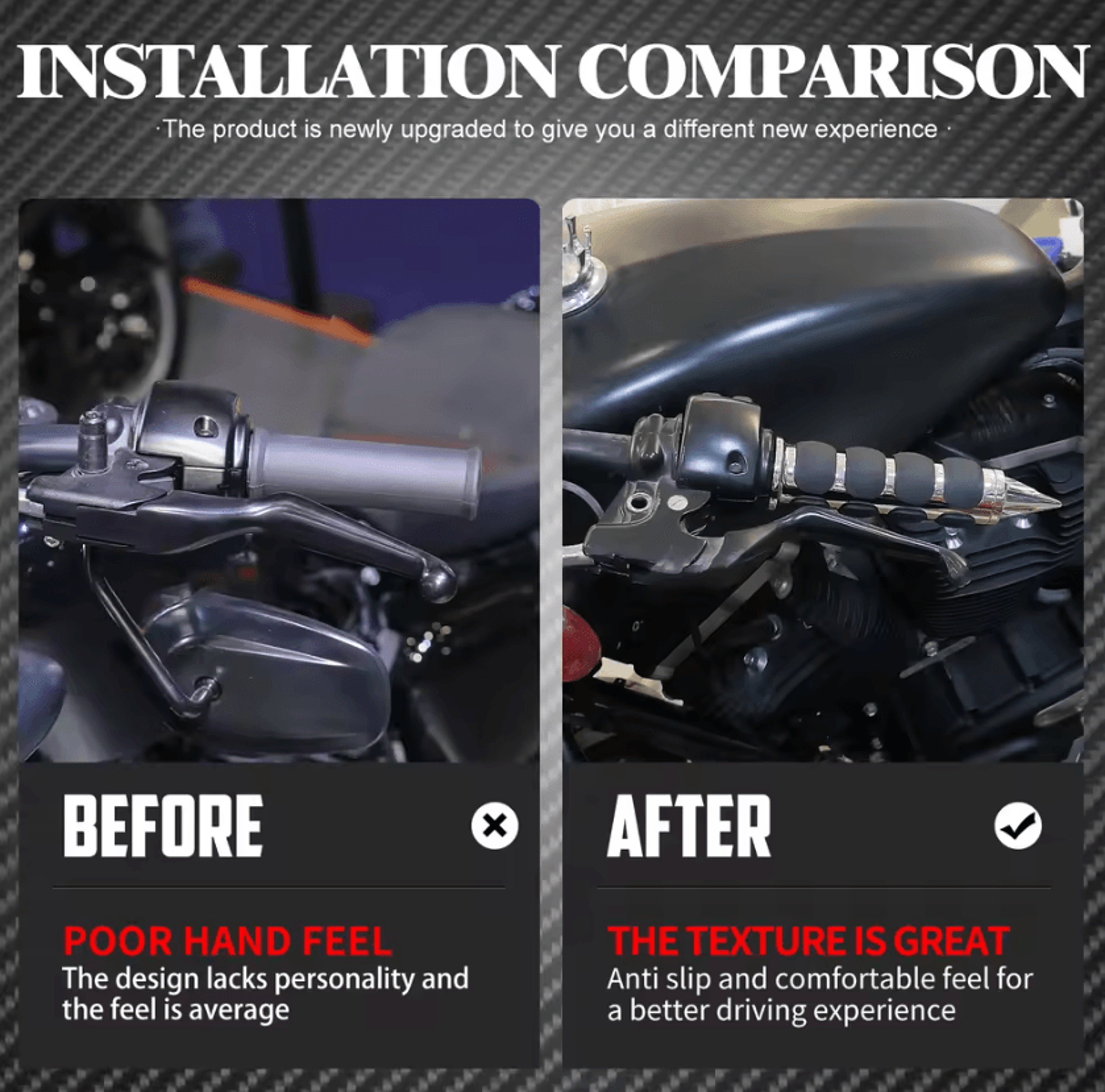 Anti Slip 1 Inch Handlebar Grips For Harley Sportster Dyna Softail Touring 1