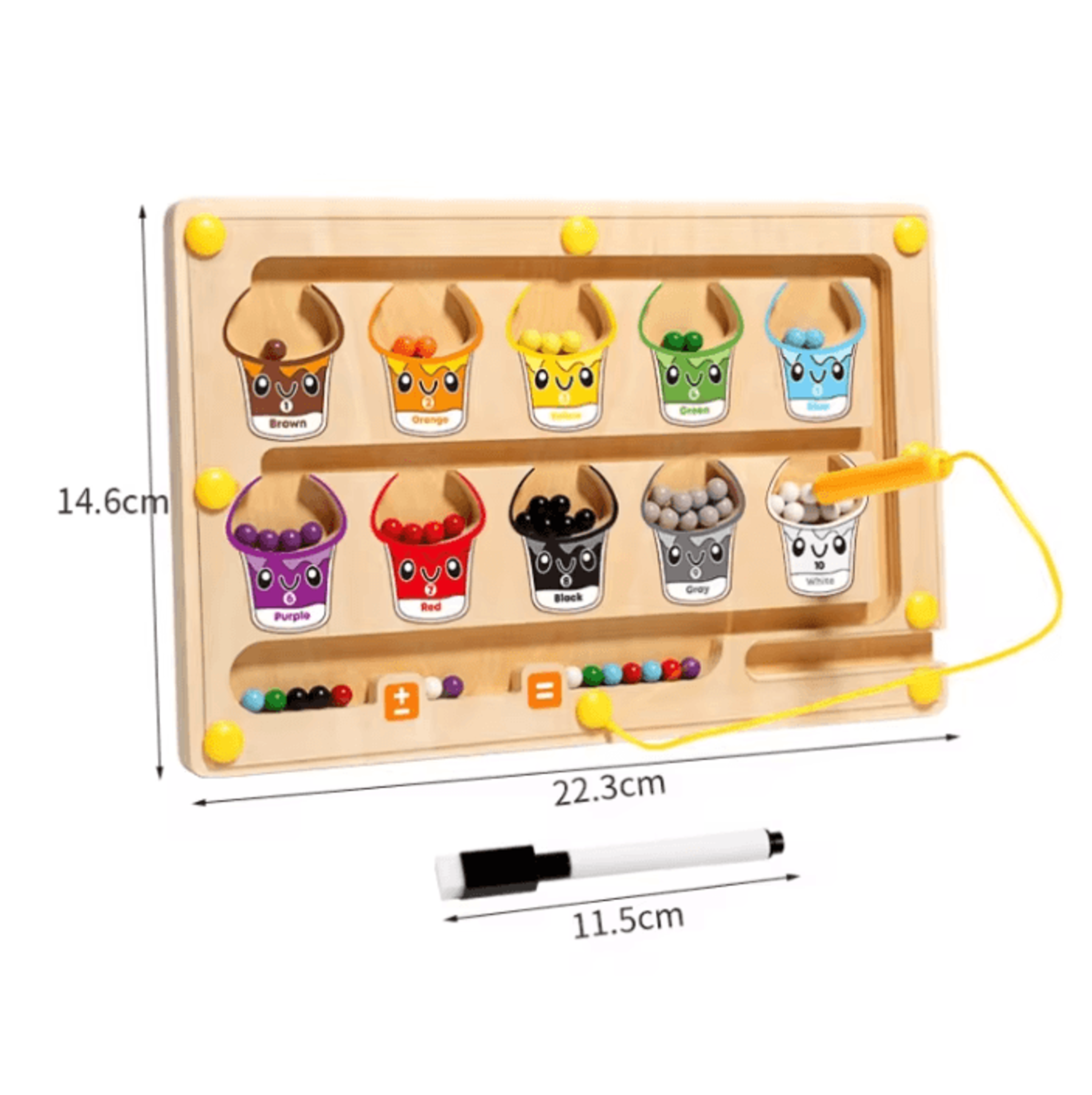 2 In 1 Magnetic Sorting Maze And Creative Drawing Board For Toddlers 5