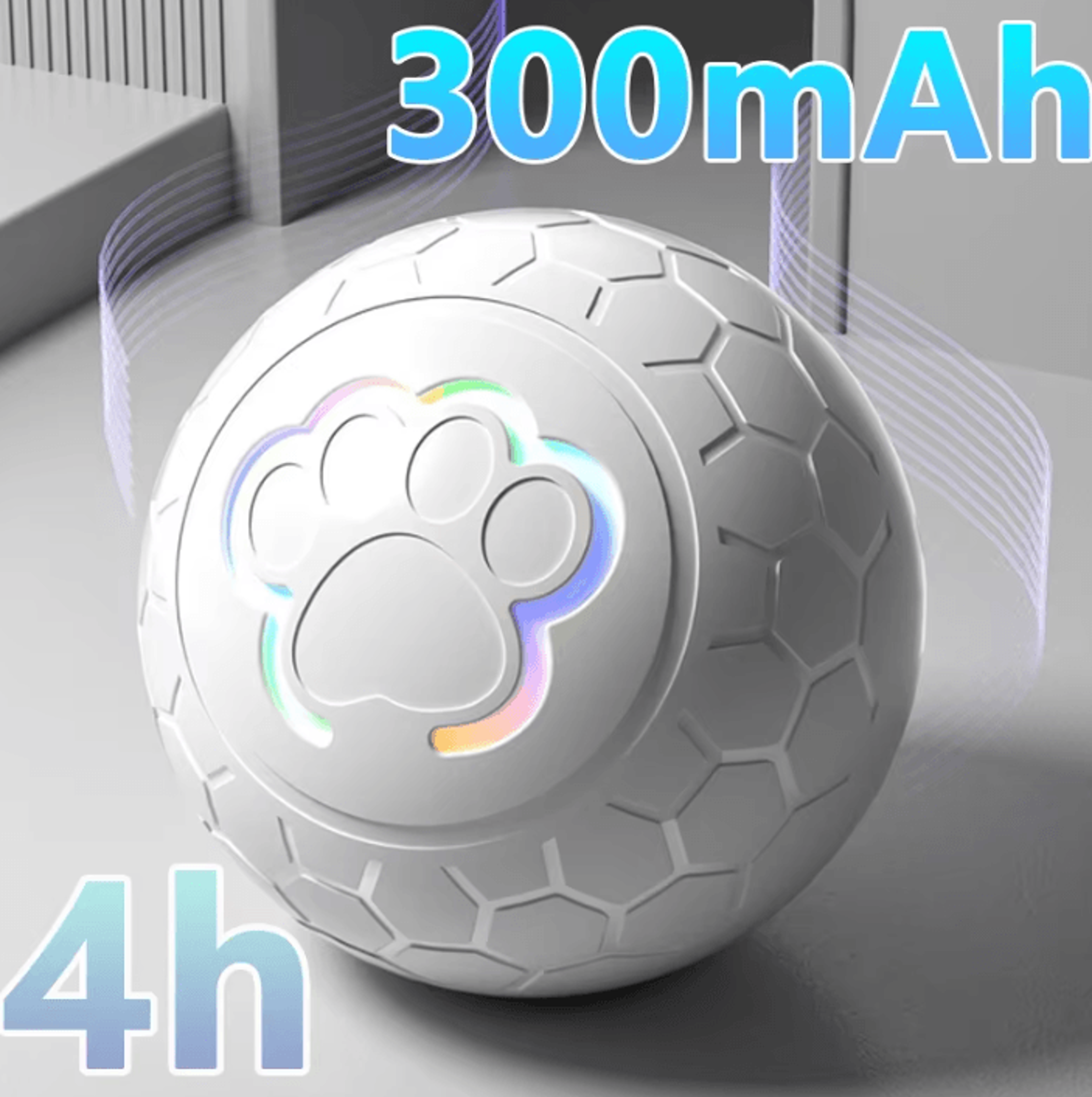 smart rgb interactive rolling ball toy for dogs and cats