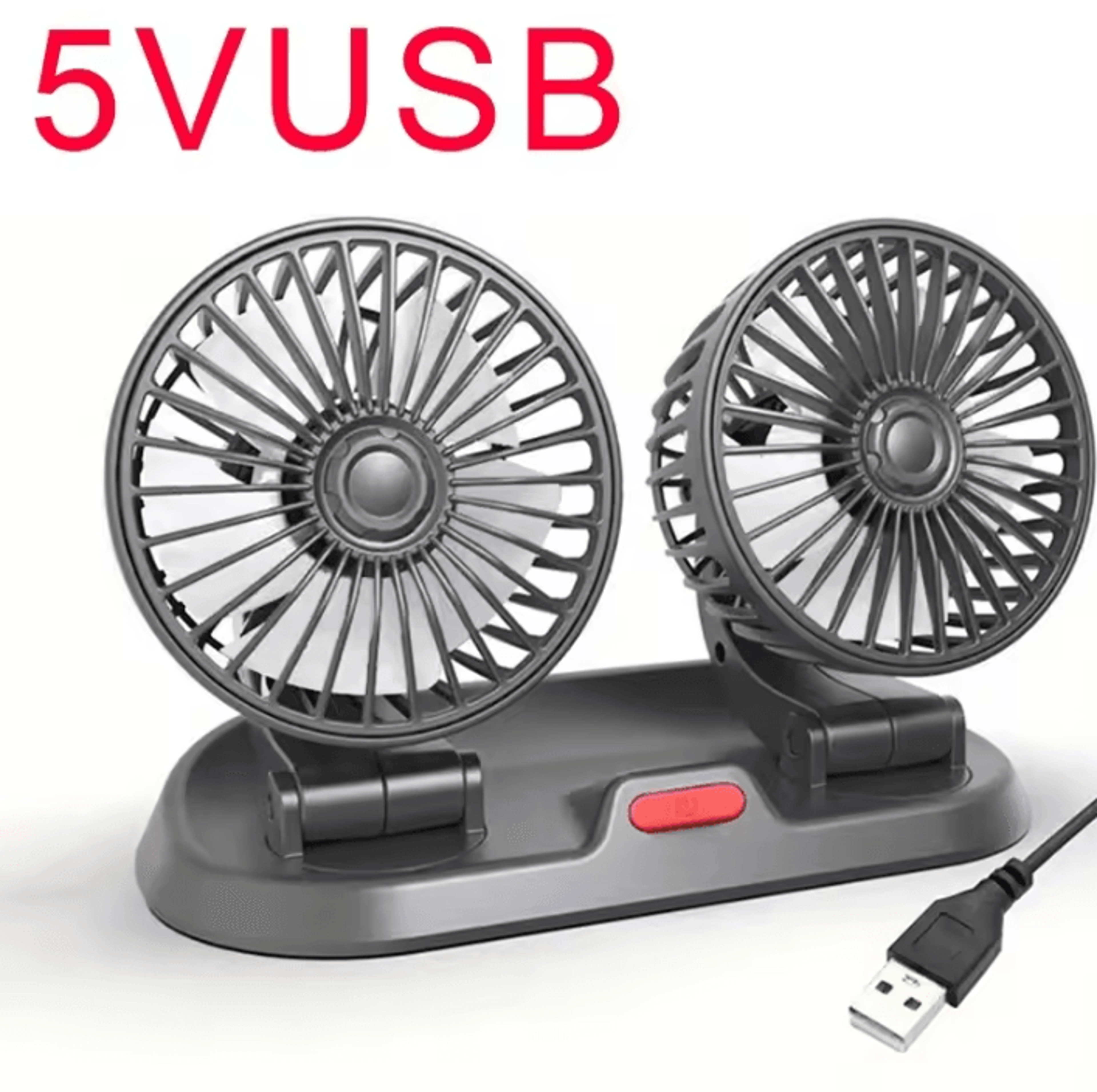 TriBreeze 360 Adjustable 3Head Car Cooling Fan 5