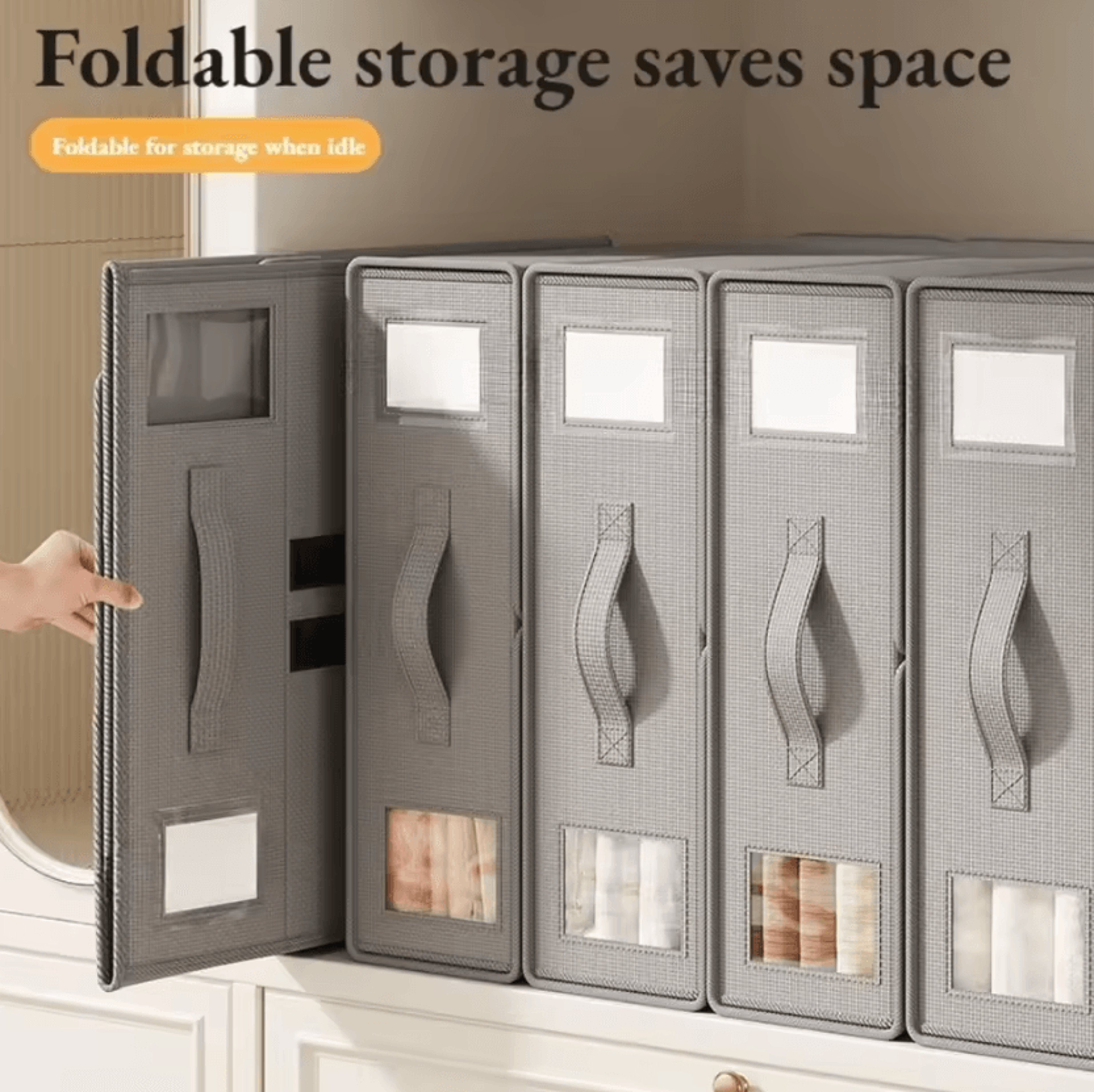 linennest non-woven bed sheet and blanket storage organizer